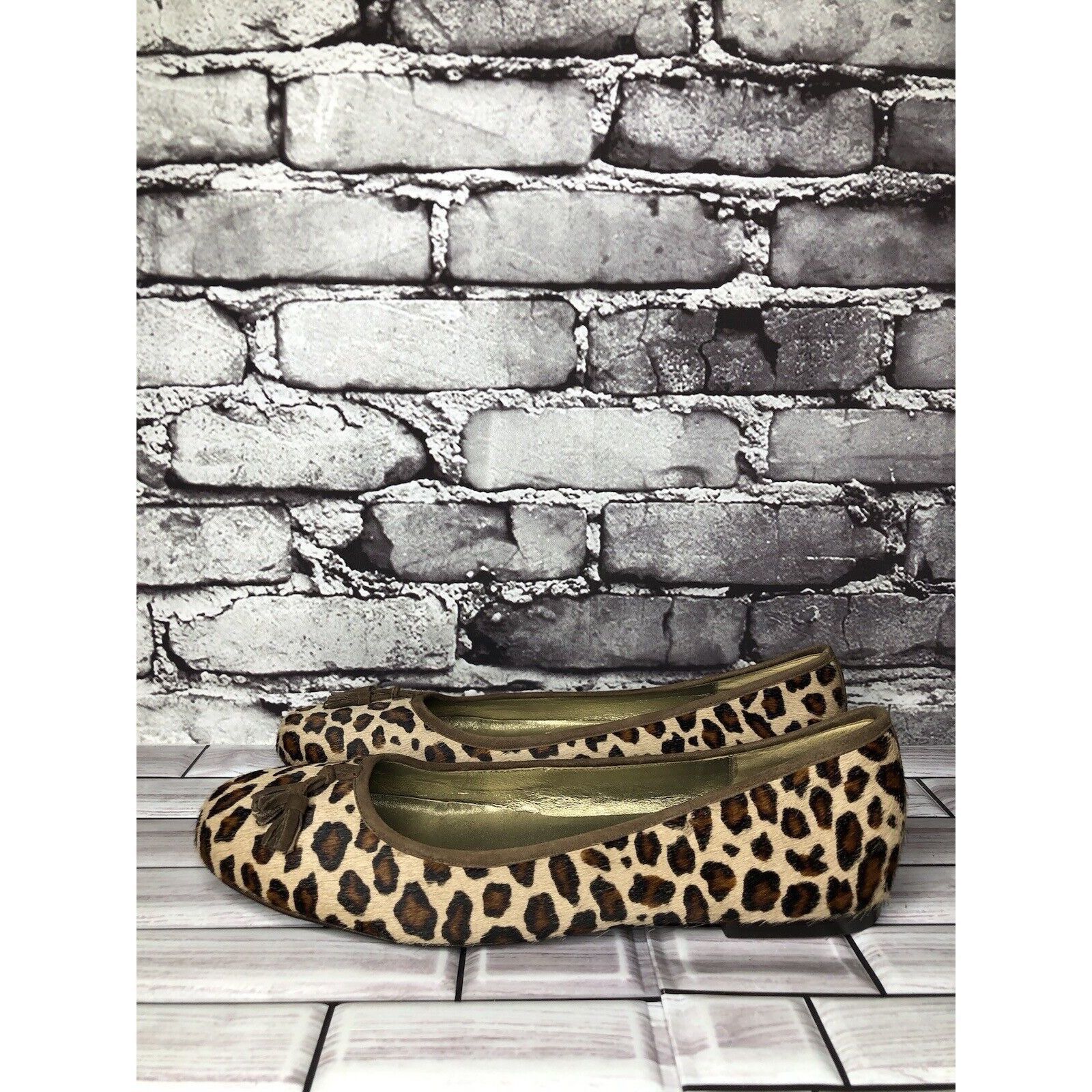 Boden Boden Leopard Print Calf Hair Tassel Ballet Flats Shoes Wome Size US 11 / IT 41 - 13 Thumbnail