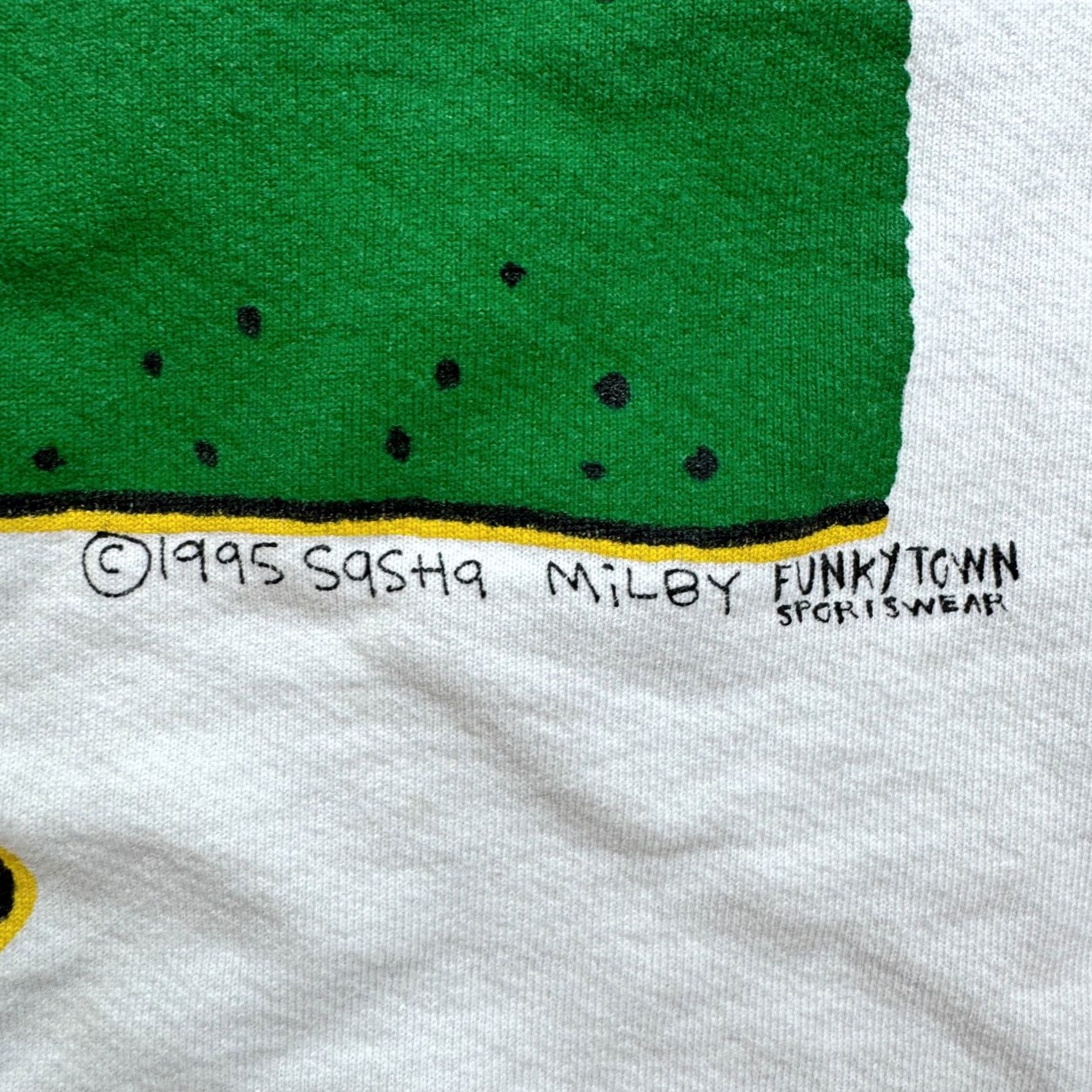 Jerzees VINTAGE JERZEES Sweatshirt Large White 80s 90s Wrap around Size US XL / EU 56 / 4 - 6 Thumbnail