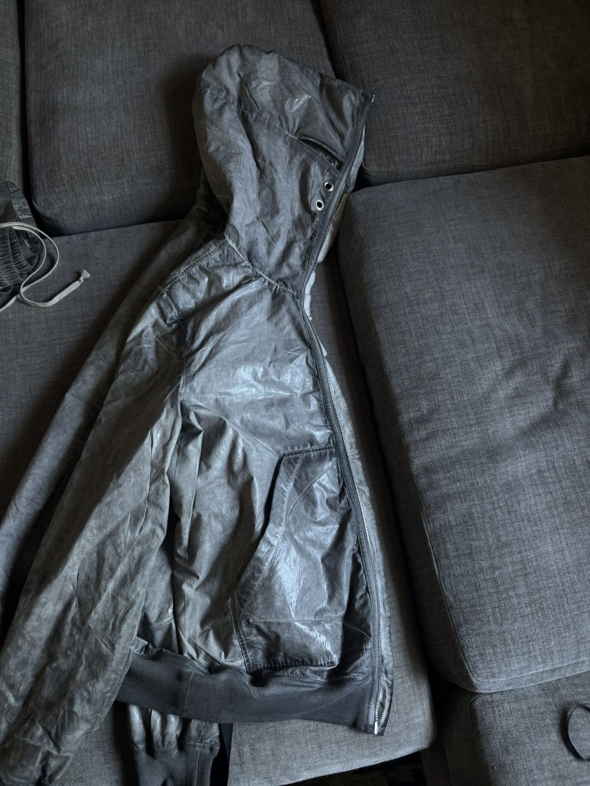 Rick Owens Rick DarkSHDW Gimp Flight Bomber Jacket Size US M / EU 48-50 / 2 - 5 Thumbnail