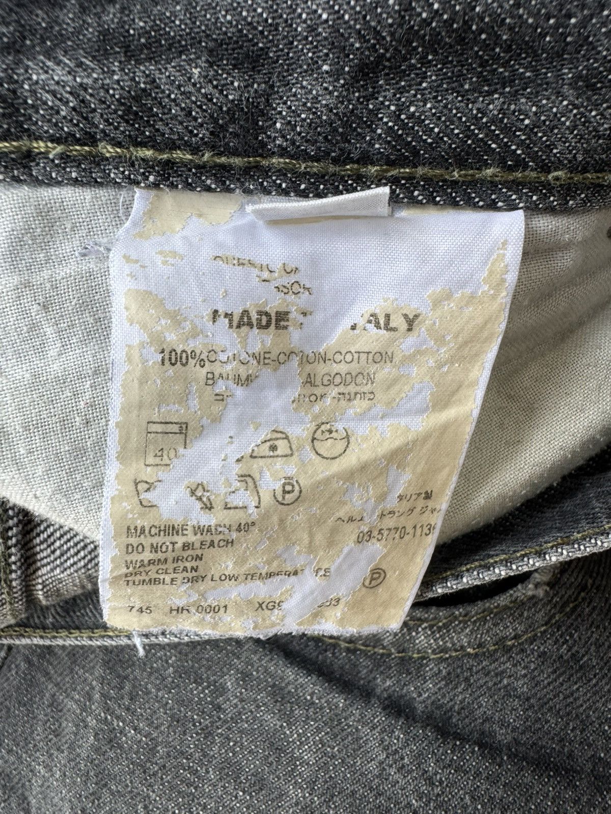 Helmut Lang Helmut Lang 2000's Raw Denim Grey Classic Cut Jeans Size US 30 / EU 46 - 8 Thumbnail