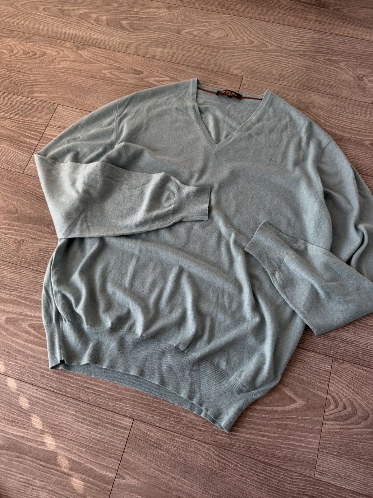Loro Piana Rare Loro Piana 100% Cashmere Made in Italy V Neck Sweater Size US L / EU 52-54 / 3 - 8 Thumbnail