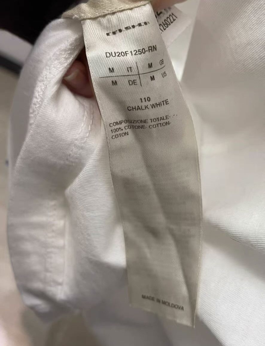 Rick Owens Rick Owens white short-sleeve basic tee Q18 Size US M / EU 48-50 / 2 - 3 Thumbnail