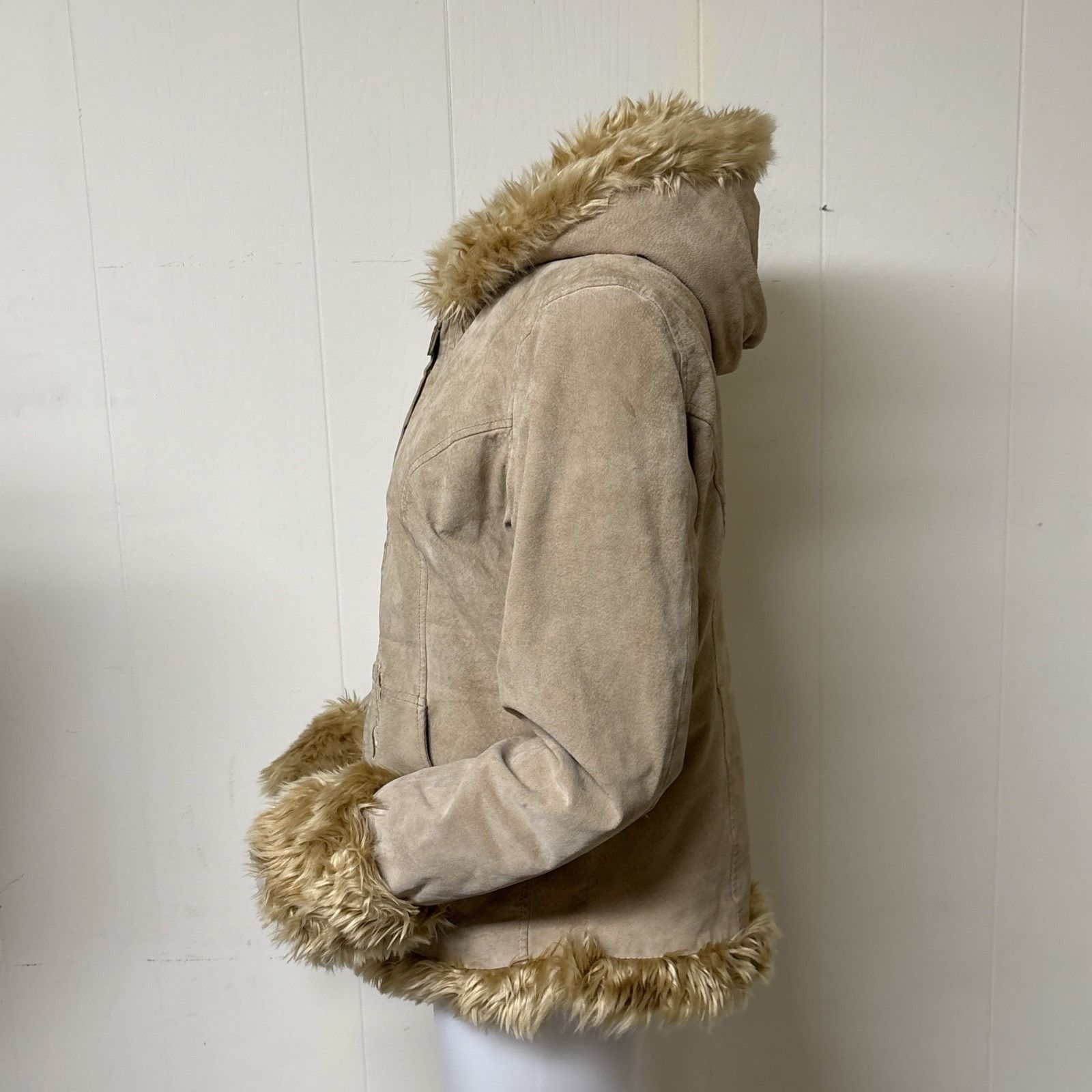 Other Vintage Penny Lane Hooded Coat Womens L Brown Embroidered Su Size L / US 10 / IT 46 - 10 Thumbnail
