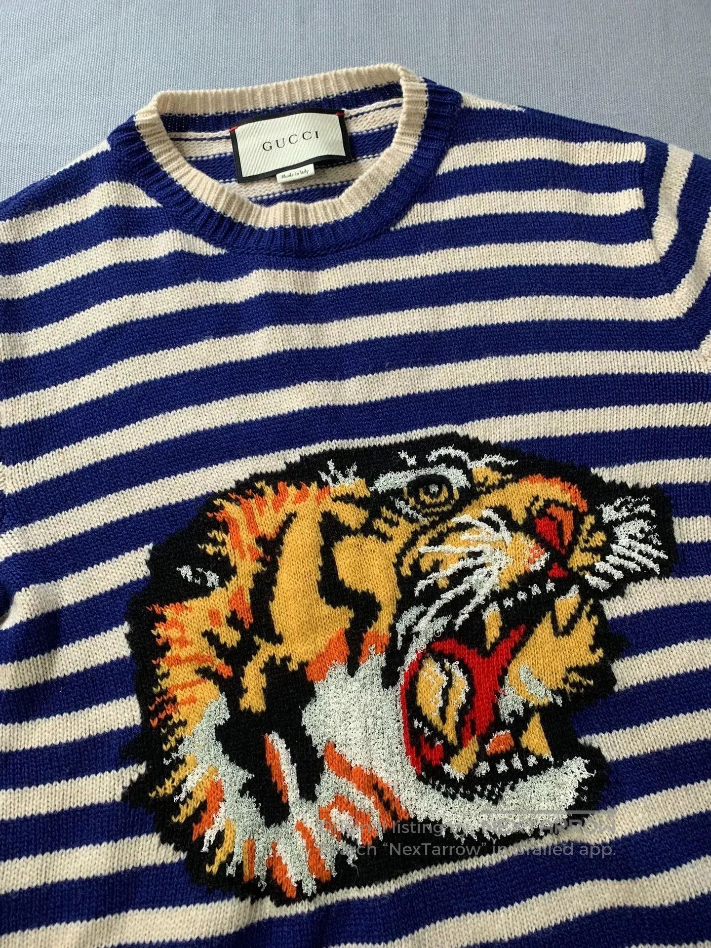 Gucci Gucci Tiger Head Embroidered Wool Sweater. Size US S / EU 44-46 / 1 - 2 Thumbnail