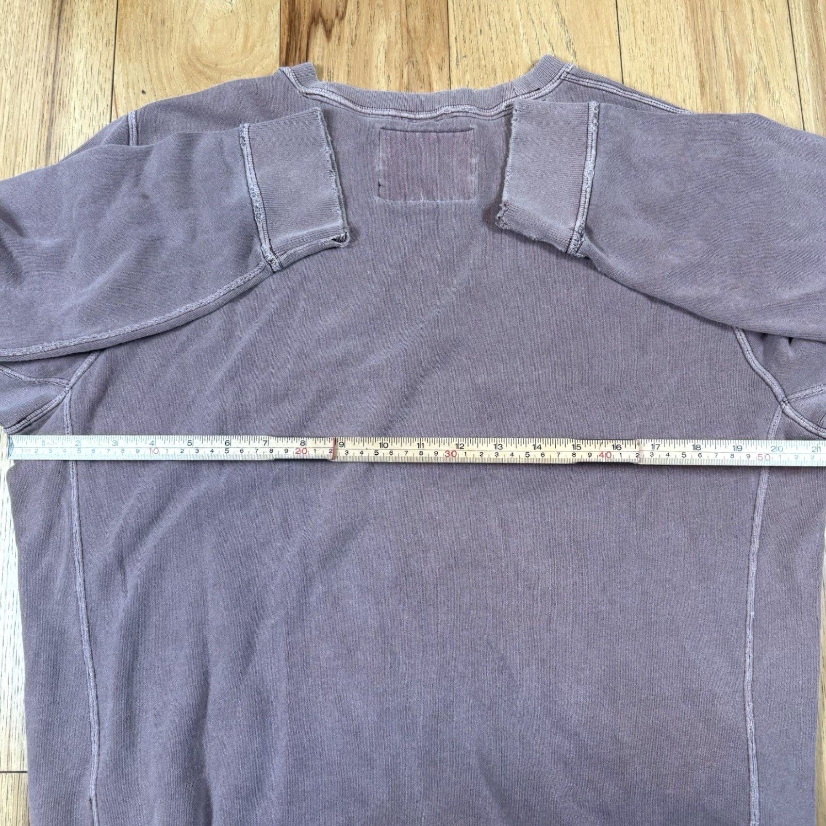 Abercrombie & Fitch Abercrombie & Fitch Sweatshirt Crew Neck Mens Large Lavender Embroidered Pullover Size US L / EU 52-54 / 3 - 5 Thumbnail