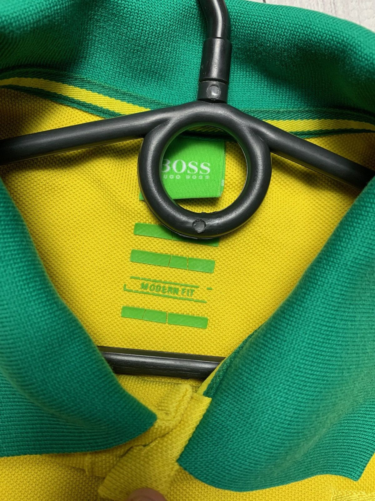 Hugo Boss × Vintage Vintage polo Brazil Hugo Boss rare yellow size S logo Size US S / EU 44-46 / 1 - 5 Thumbnail