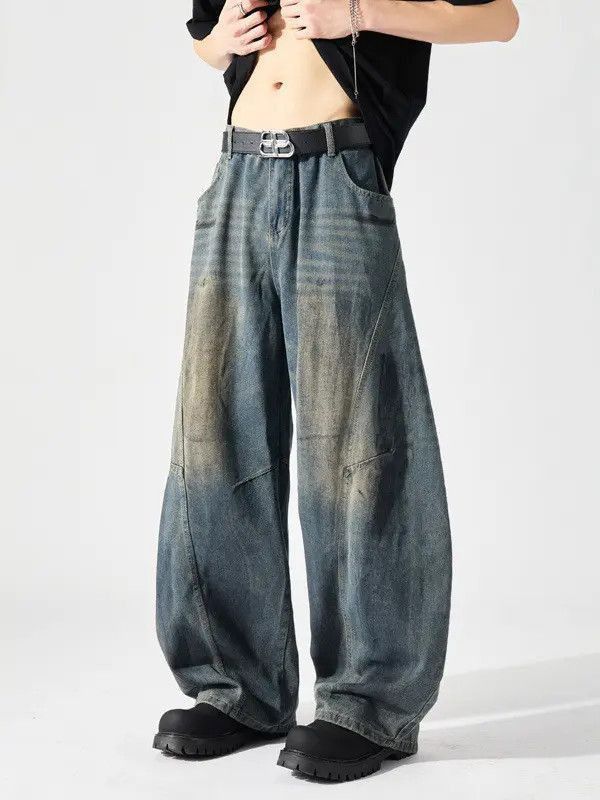 Japanese Brand Loose straight leg casual wide leg jeans Size US 32 / EU 48 - 5 Thumbnail