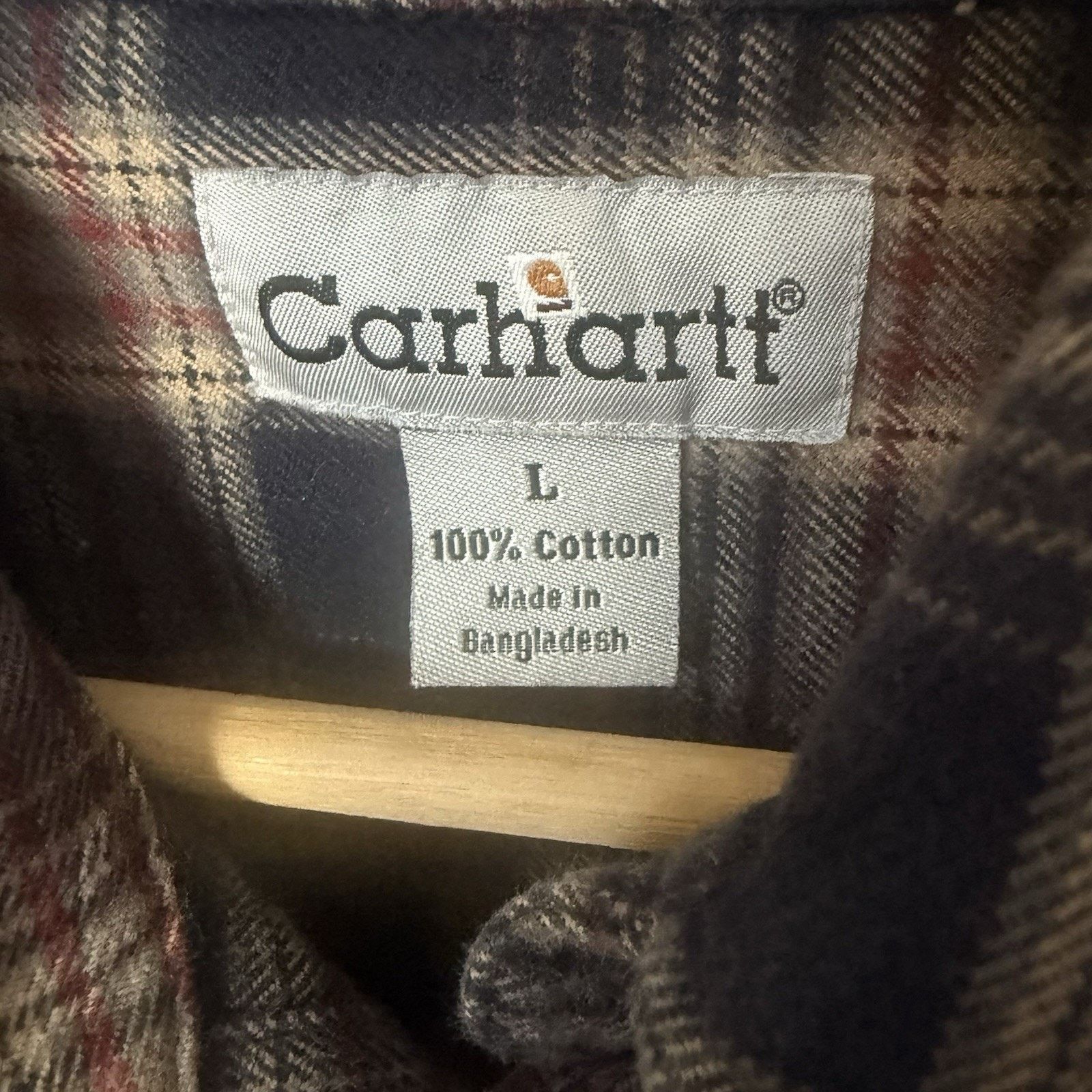Carhartt Carhartt Shirt Flannel Plaid Workwear Cabincore Gorpcore Size US L / EU 52-54 / 3 - 3 Thumbnail