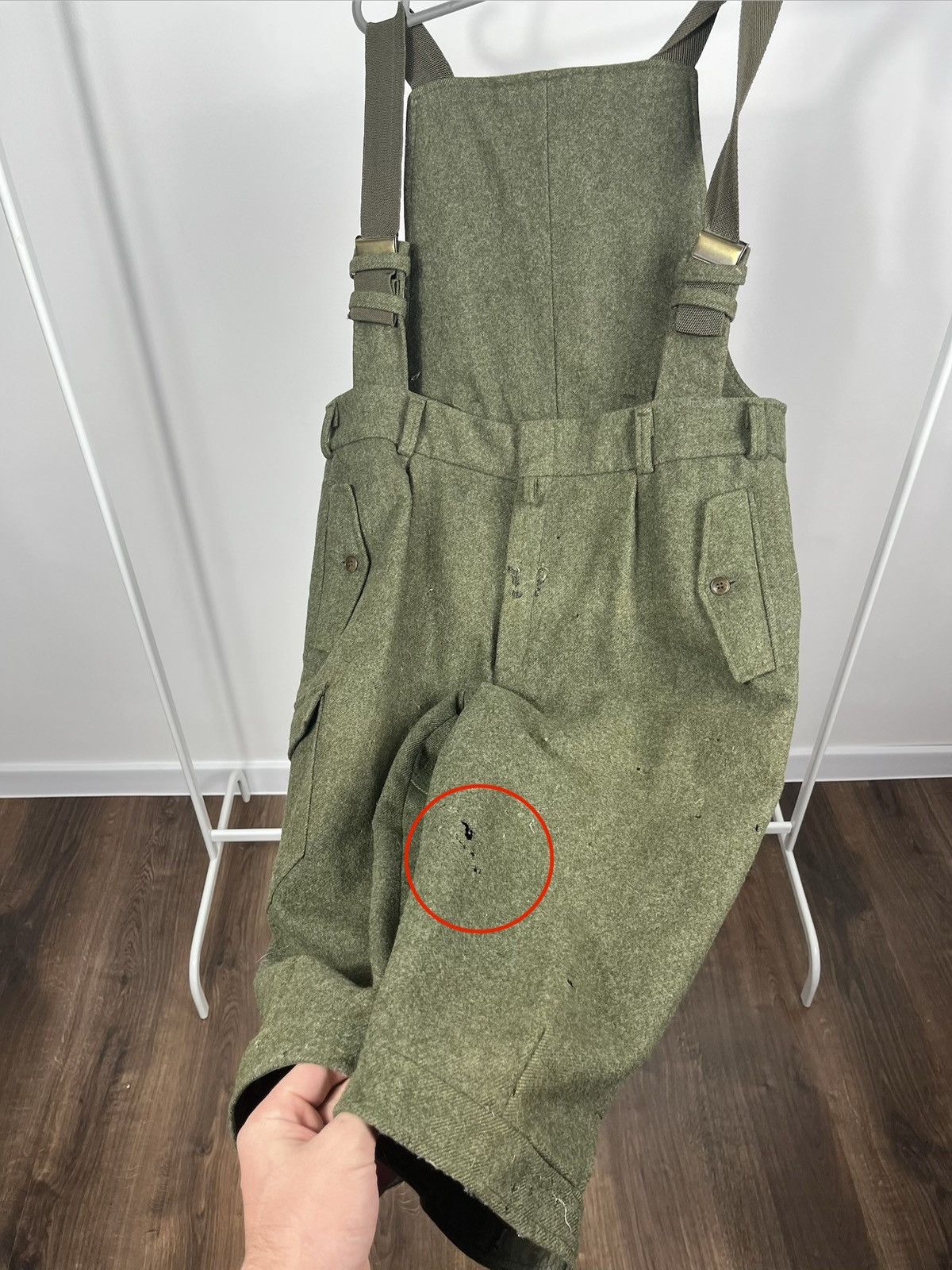 Other Austrian wool hunting Tyrolean suspenders trousers size 26 Size US 36 / EU 52 - 7 Thumbnail