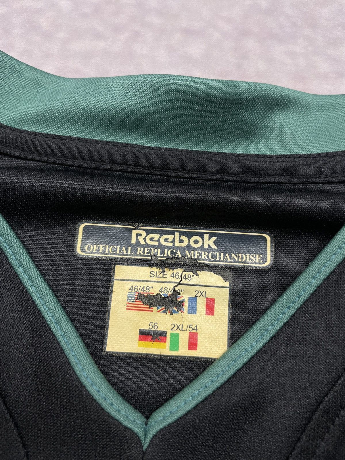 Reebok 2001 Borussia Mönchengladbach Reebok Autograph Soccer Jersey Size US XL / EU 56 / 4 - 10 Thumbnail