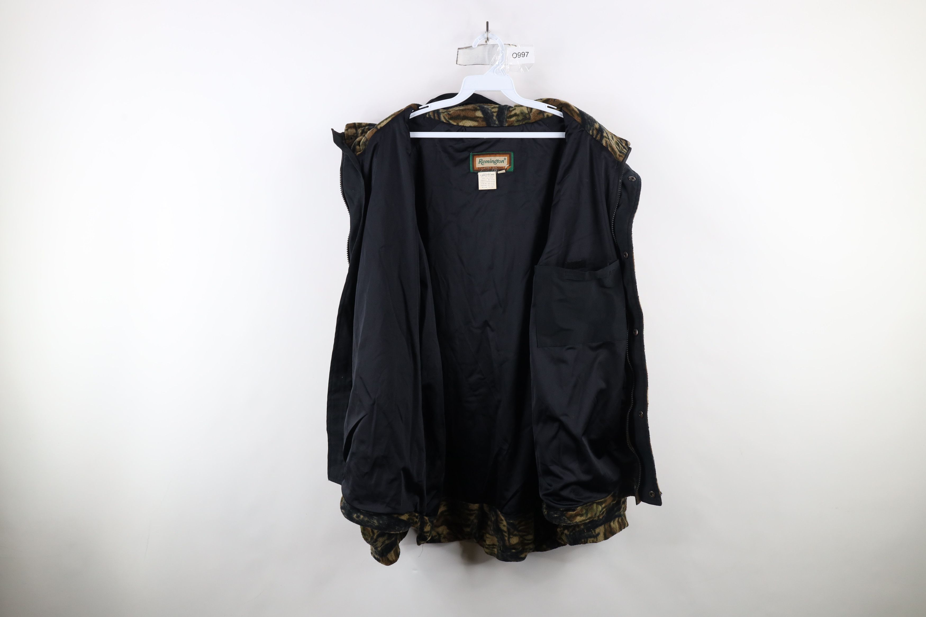 Vintage Vintage 90s Remington Camouflage Fleece Hooded Parka Jacket Size US XL / EU 56 / 4 - 12 Thumbnail