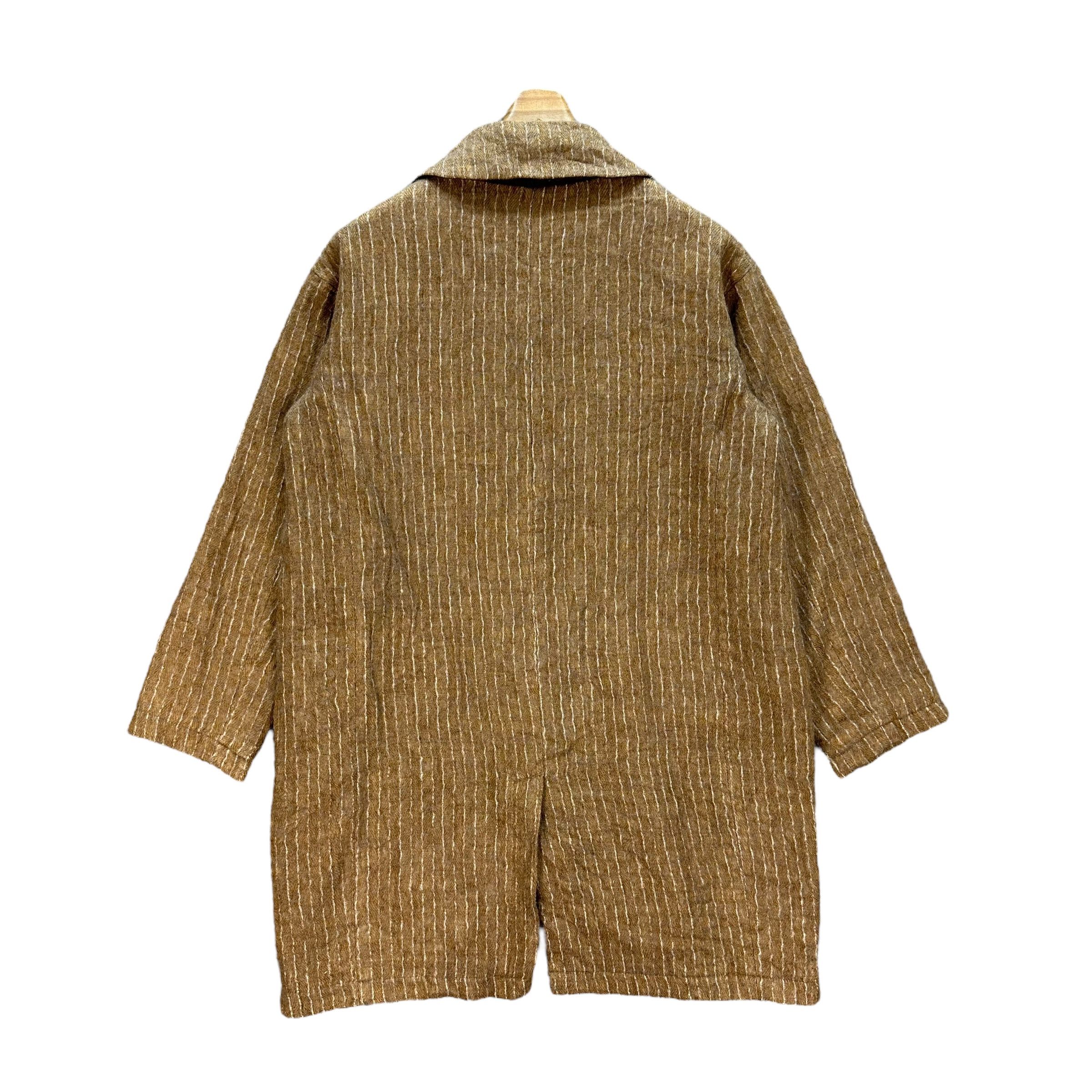 Japanese Brand PLANTATION Striped Double Breasted Coat Jacket #012-1428 Size US M / EU 48-50 / 2 - 13 Thumbnail
