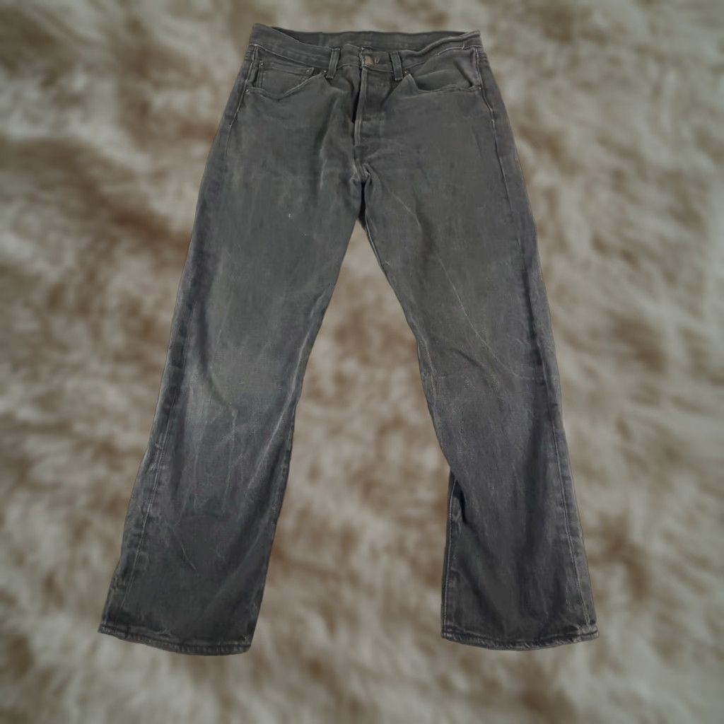 Levi's Mens Levis 501 Jeans Gray Straight Leg Size 32x28 XL Extra Large Denim Pants Size US 32 / EU 48 - 1 Thumbnail