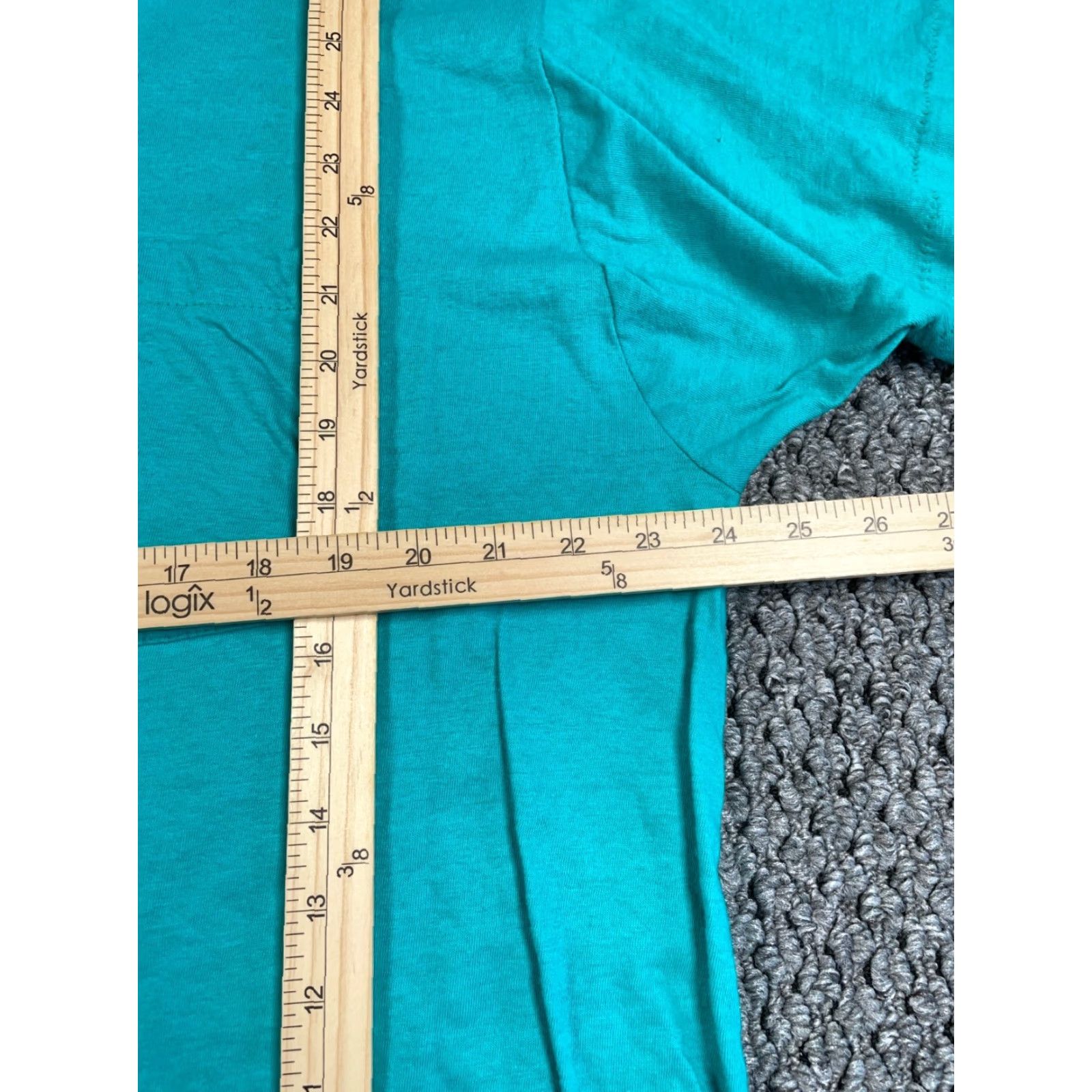 Vintage VTG B.V.D Solid Pocket T-Shirt Adult 2XL Turquoise USA Made Cotton Short Sleeve Crew Neck Mens 90s Retro Lightweight Single Stitch Size US XXL / EU 58 / 5 - 6 Thumbnail