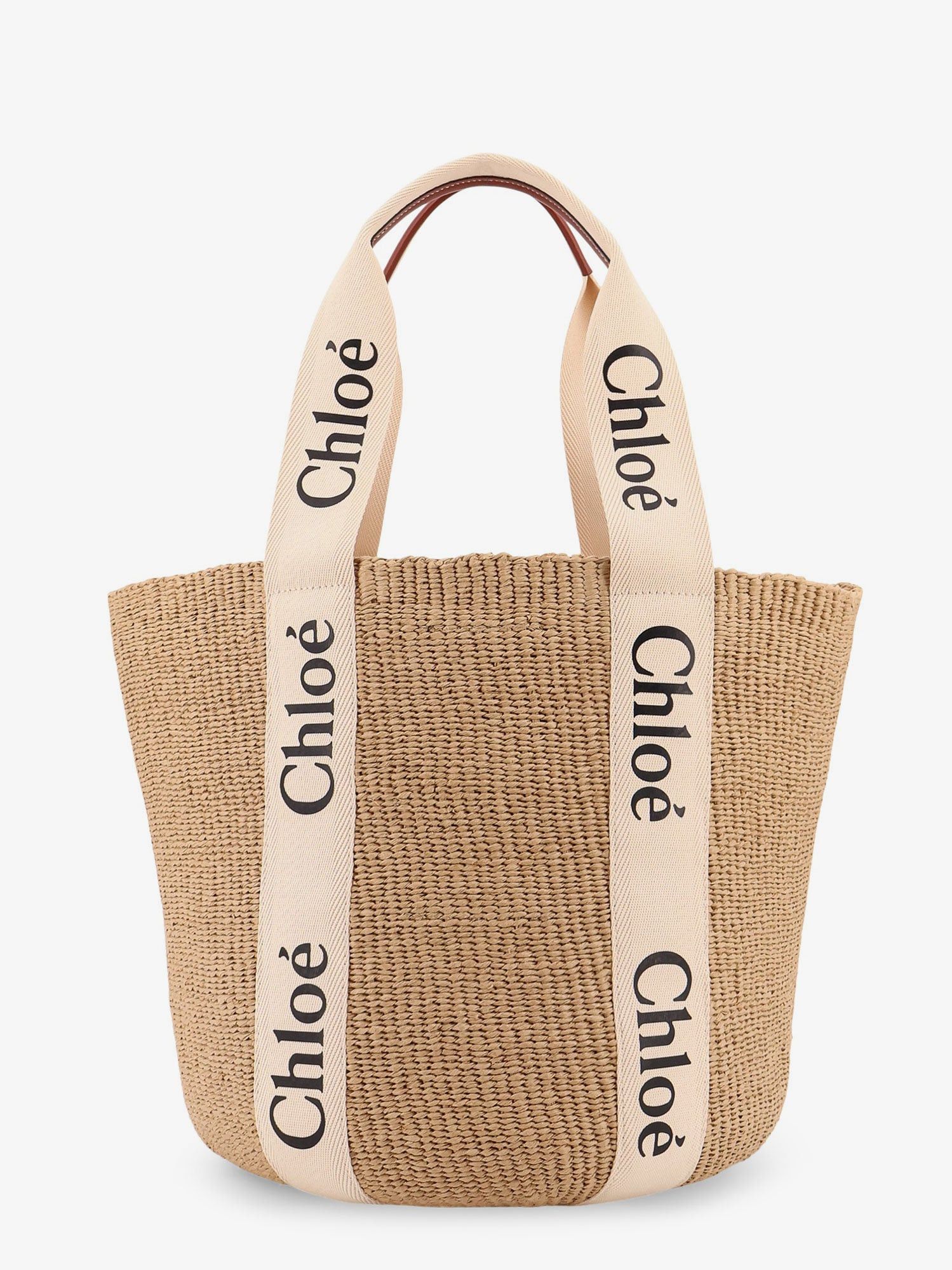 Chloe Woody Raffia Shoulder Bag Size ONE SIZE - 1 Thumbnail