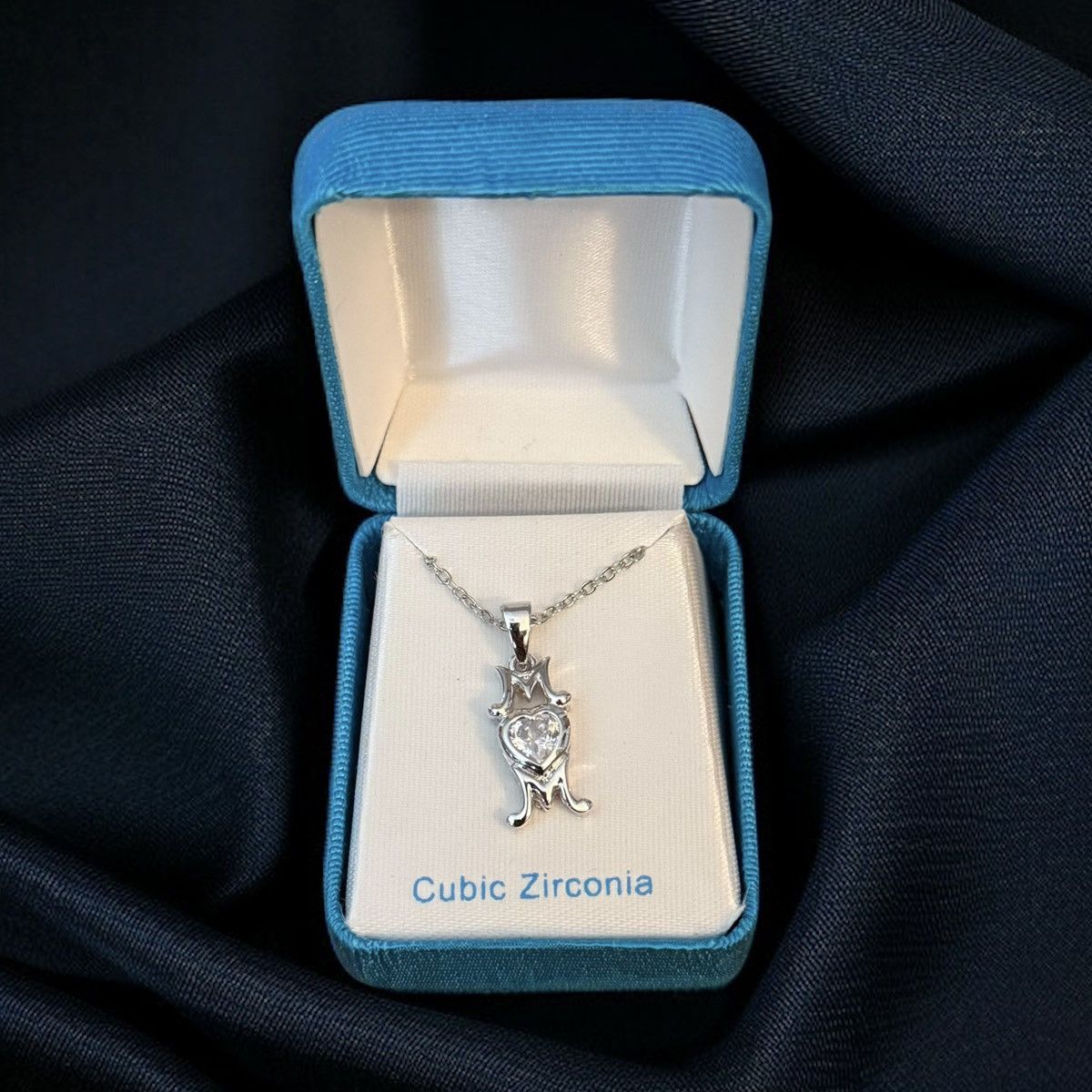 Other Vintage silver tone cubic zirconia Mom pendant necklace Size ONE SIZE - 2 Thumbnail