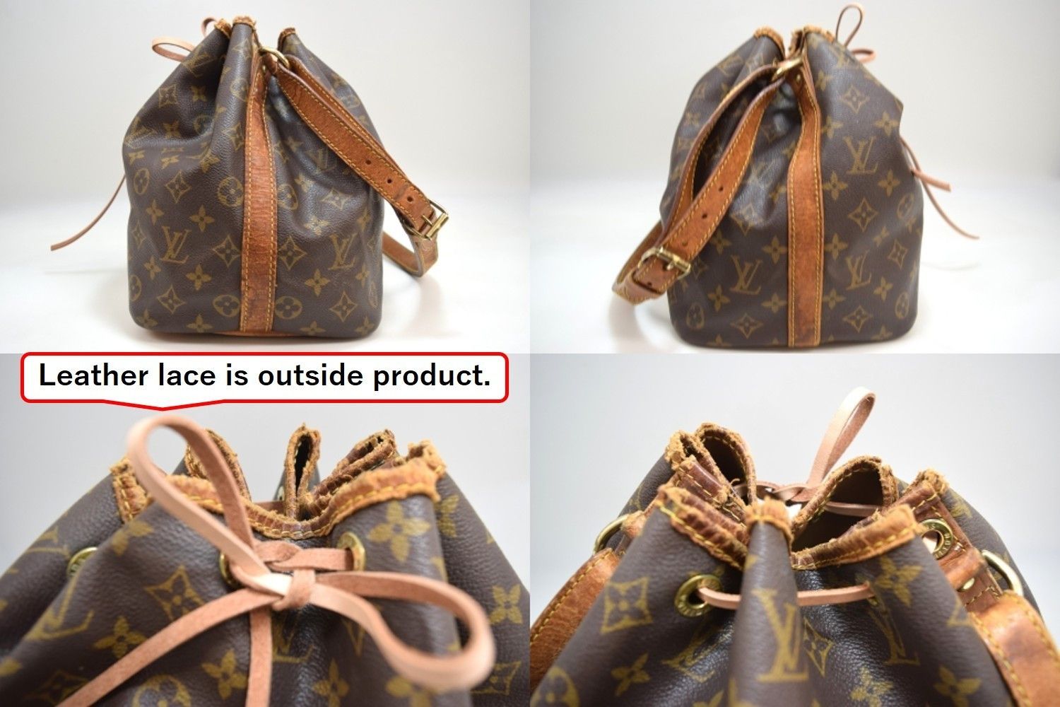 Louis Vuitton LV Petite Noe Shoulder Bag Monogram Canvas M42226 Size ONE SIZE - 6 Thumbnail