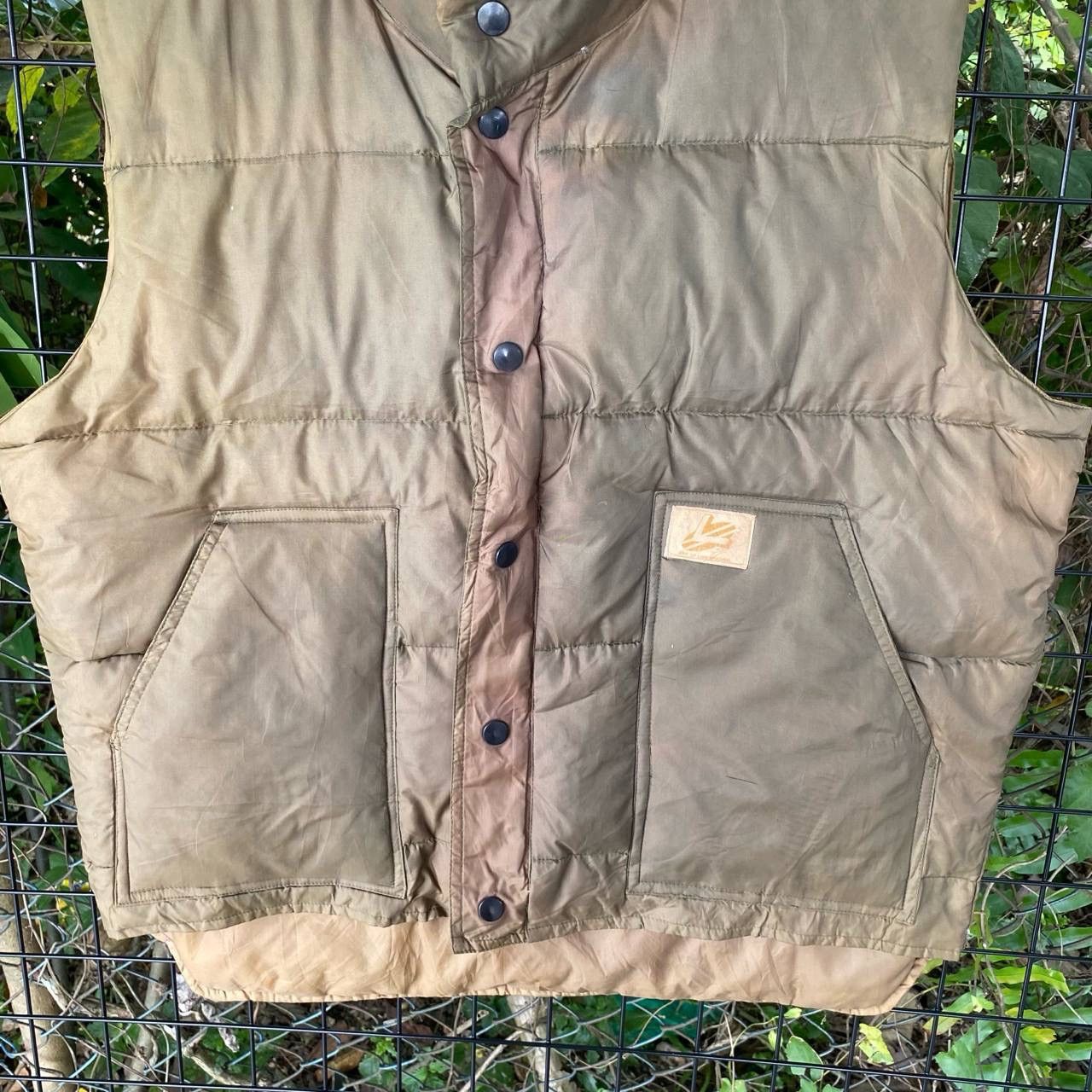 Vintage Vtg Military Puffer Down Button up Size US L / EU 52-54 / 3 - 3 Thumbnail