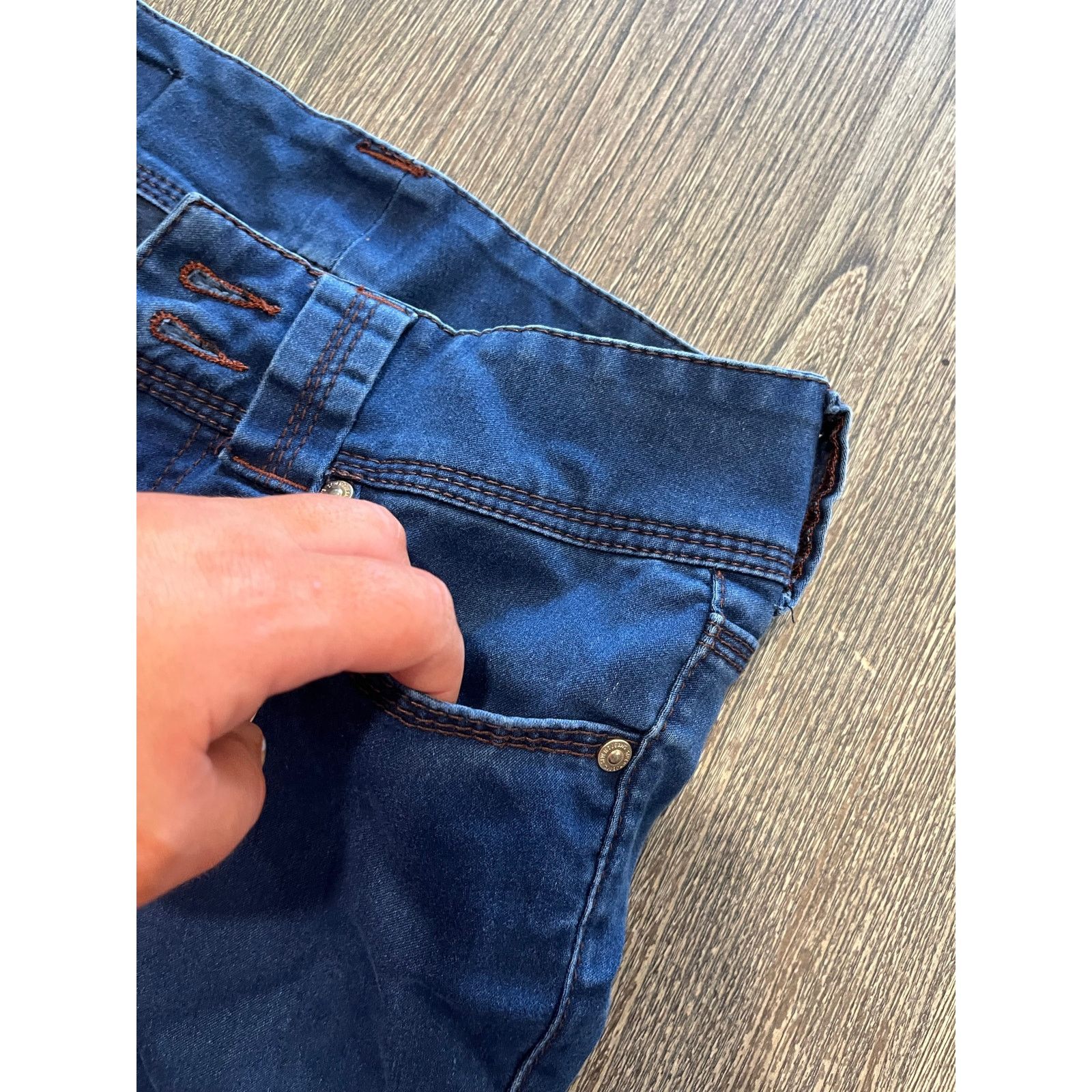 Seven 7 Seven7 Legging Jeans Mid Rise Denim Stretch Blue Size 4P Size 27" / US 4 / IT 40 - 4 Thumbnail