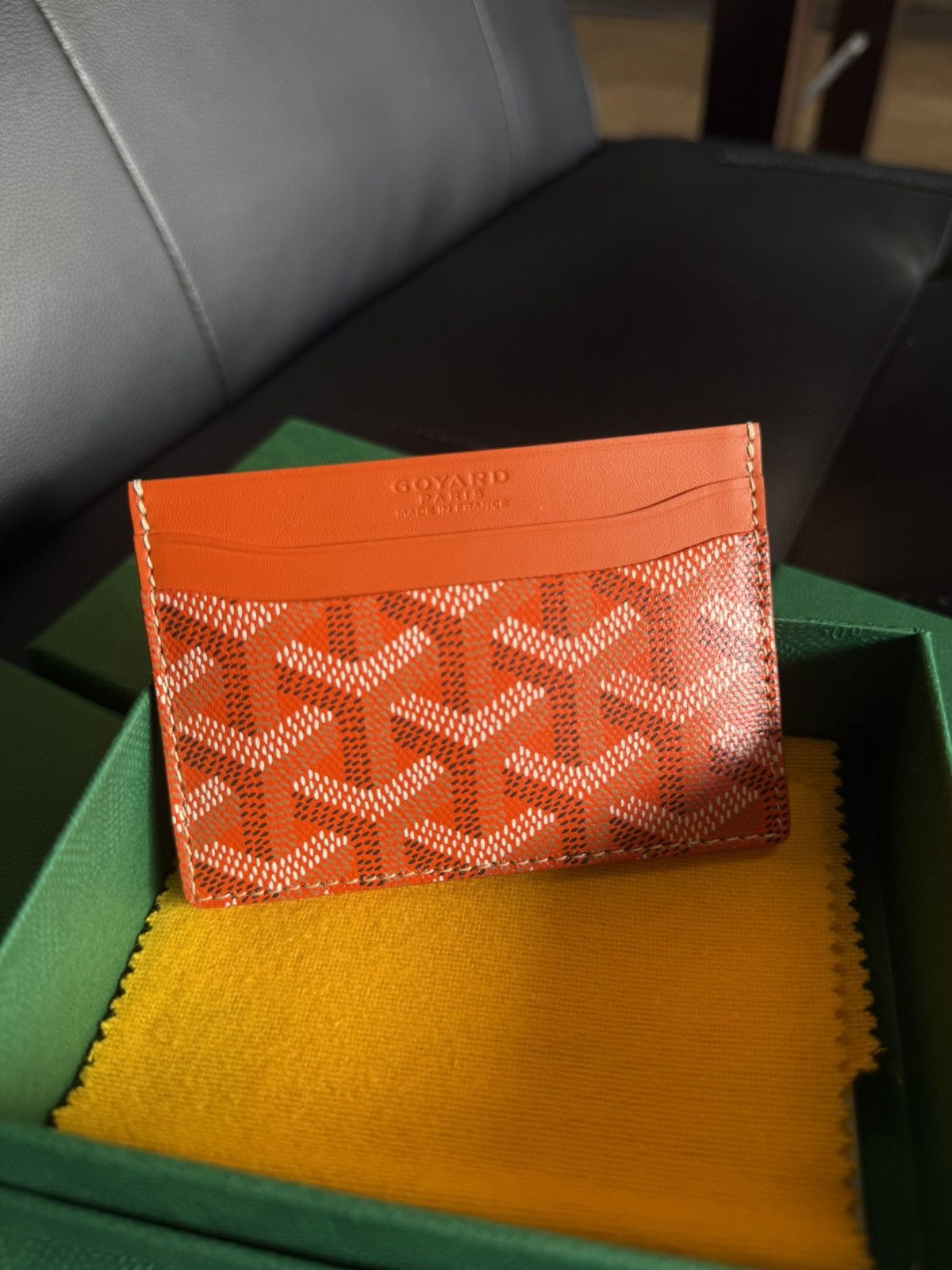 Goyard GOYARD Orange Card Holder NEW W BOX Authentic | Grailed