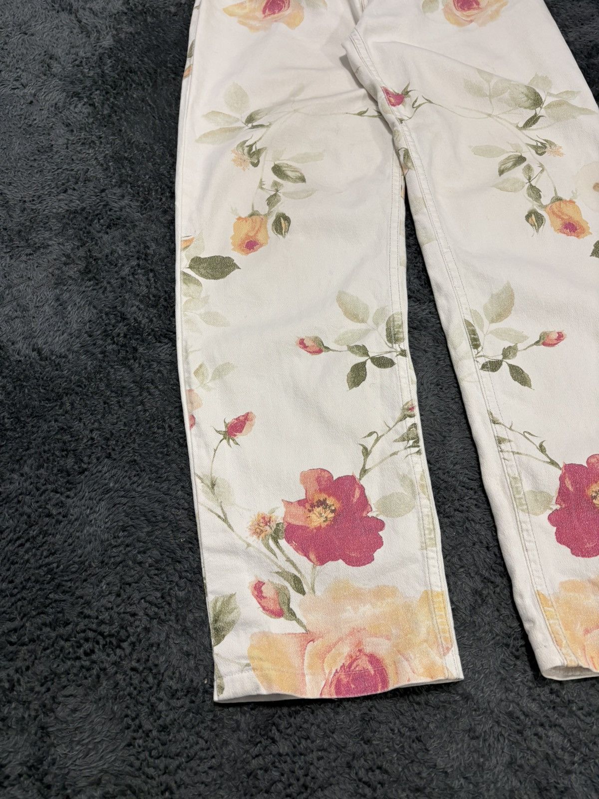 Roberto Cavalli Vintage Roberto Cavalli Flowers Rare Jeans Size 30" / US 8 / IT 44 - 3 Thumbnail