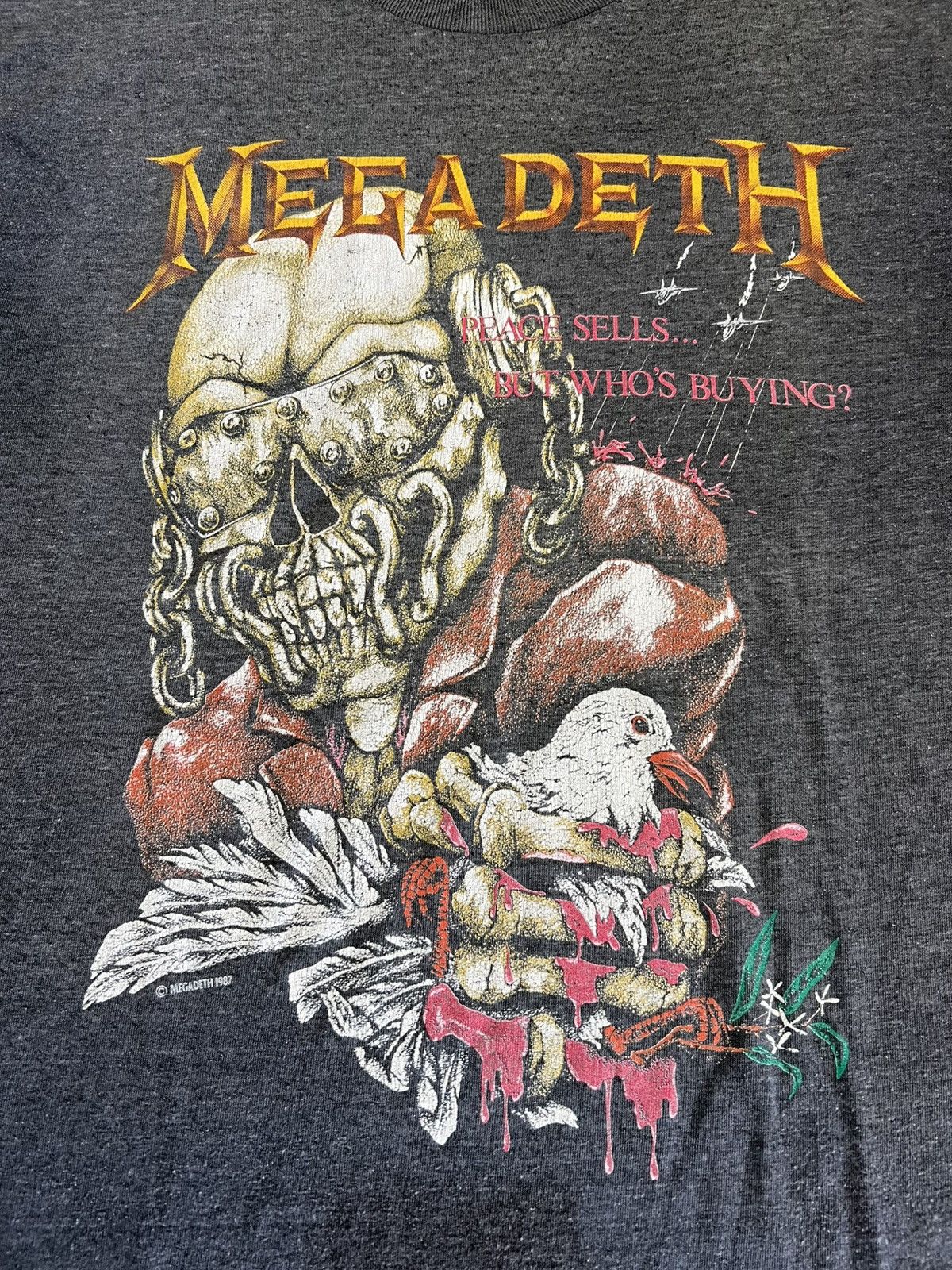Band Tees × Vintage Vintage Megadeth 1987 Tee Size US M / EU 48-50 / 2 - 3 Thumbnail