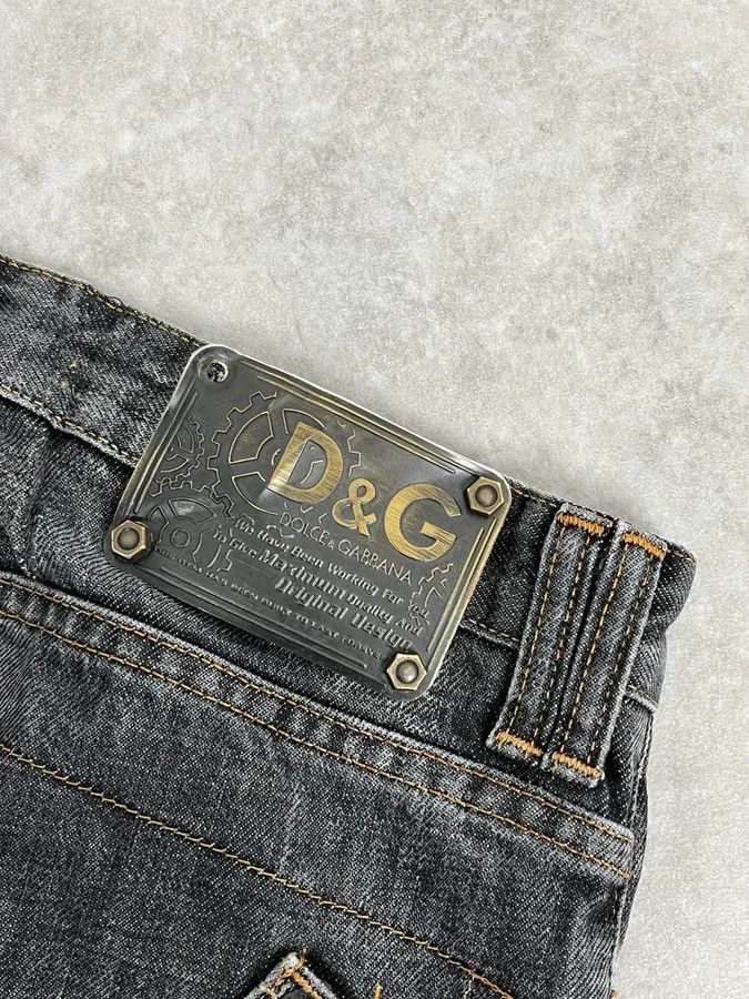 Dolce & Gabbana AW2003 Dolce & Gabbana Raw Grey Slim Denim Jeans Size US 30 / EU 46 - 9 Thumbnail