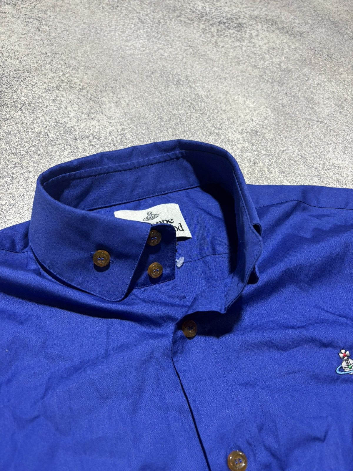 Vivienne Westwood Vivienne Westwood Cotton Button Up Shirt Blue Size US M / EU 48-50 / 2 - 3 Thumbnail