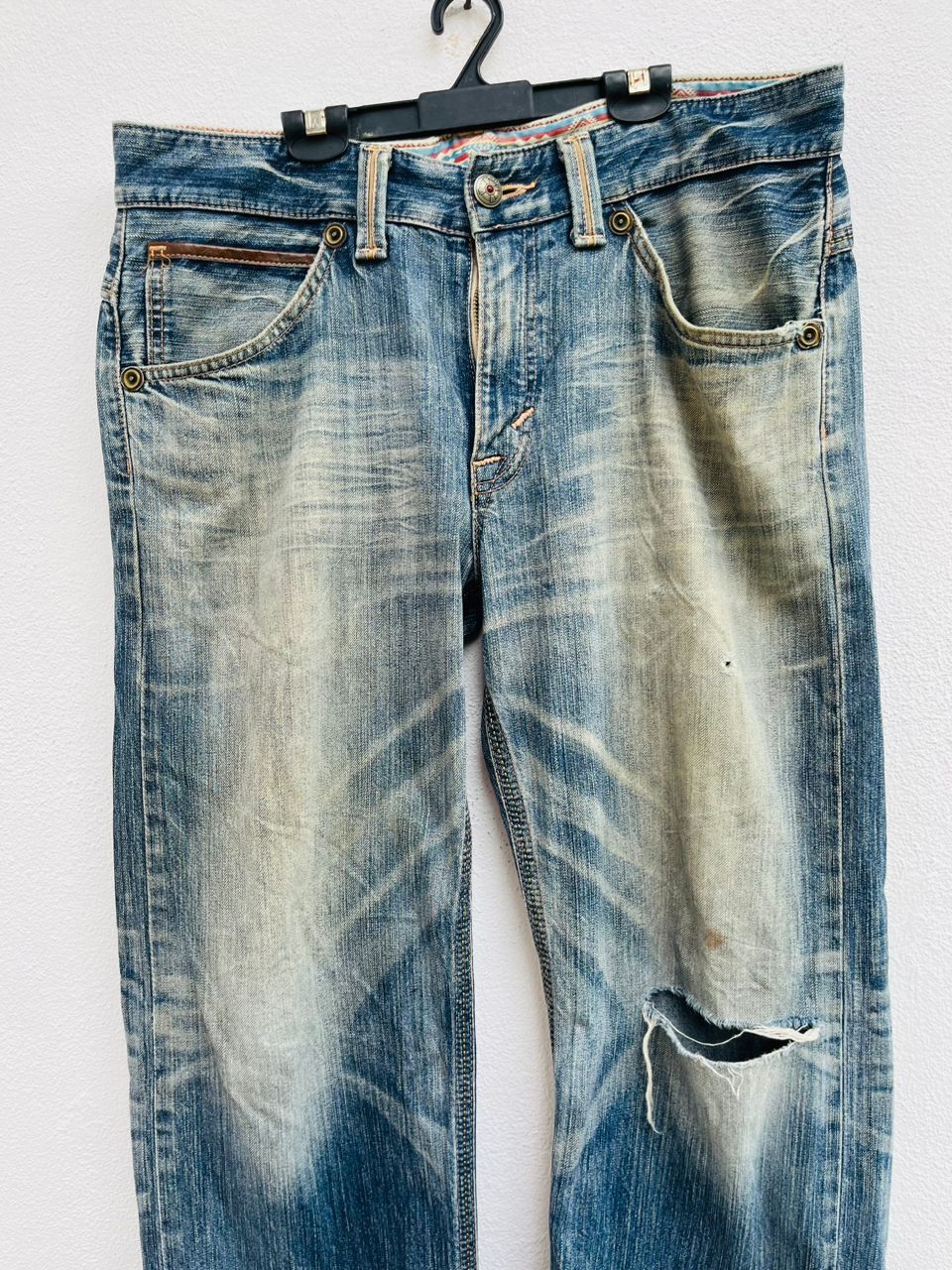 Edwin × Japanese Brand Vintage Edwin Exclusive XV Distressed Japanese Fashion Style Size US 35 - 3 Thumbnail