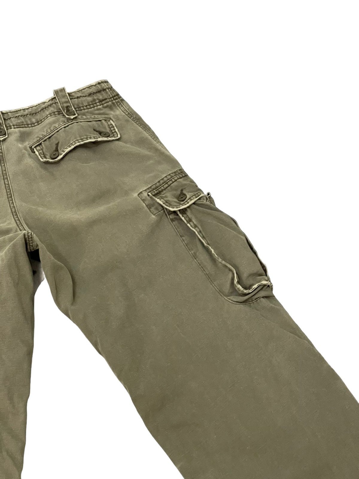 Japanese Brand Wide Cargo Sunny Cloud Cotton Canvas Military 7🟦2 Size US 31 - 16 Thumbnail