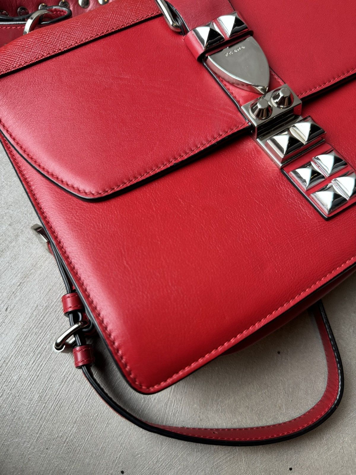 Prada PRADA City Calf & Saffiano Elektra Shoulder Size ONE SIZE - 9 Thumbnail