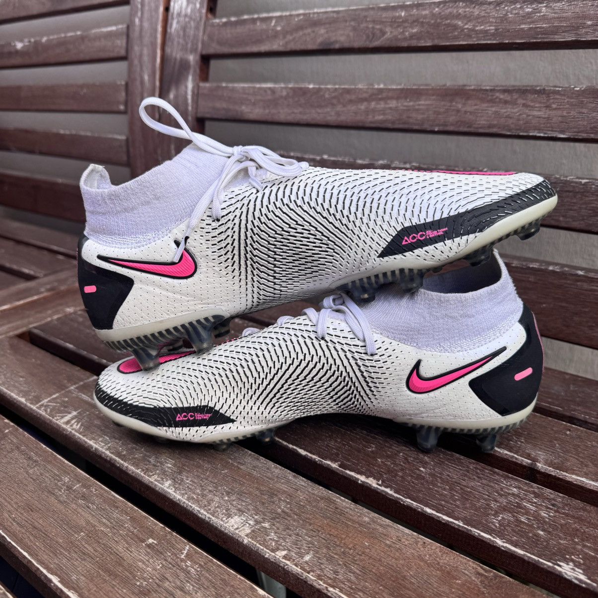 Nike × Nike ACG Men's Nike Phantom GT Elite DF FG White/Pink Soccer Size US 7.5 / EU 40-41 - 5 Thumbnail