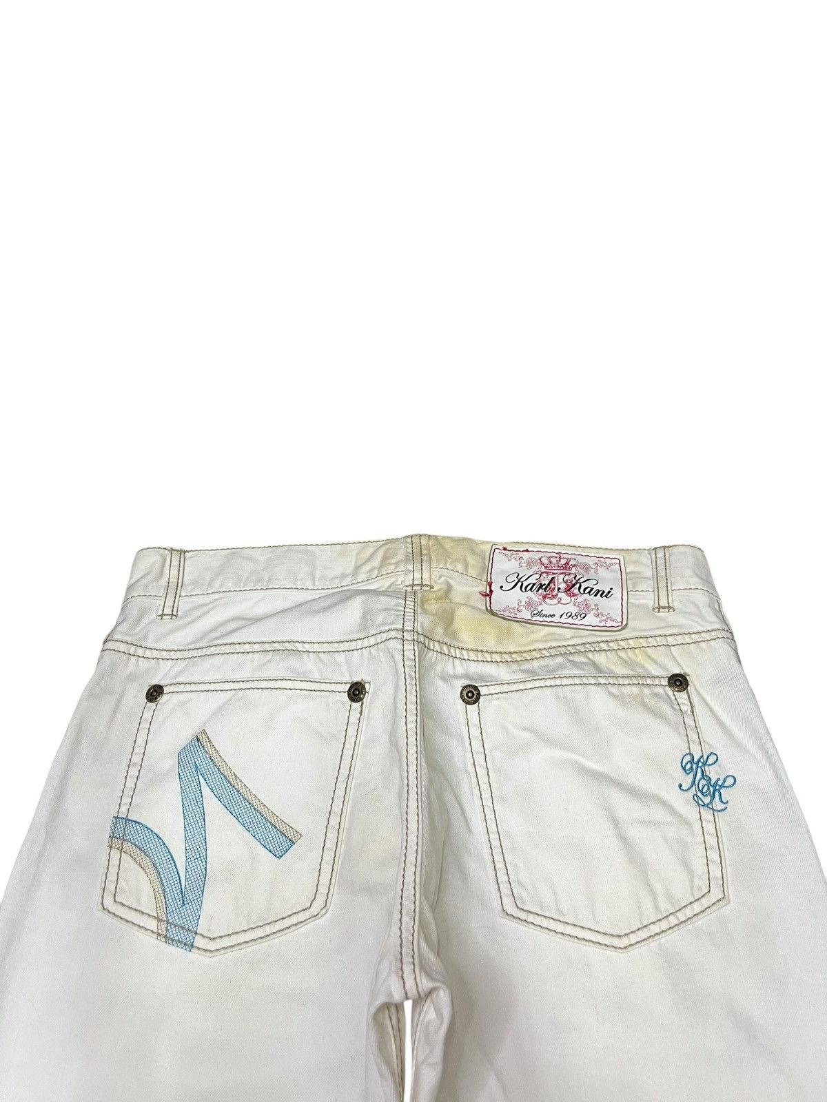 Karl Kani Vintage Karl Kani Embroidered Baggy Jeans Size US 35 - 4 Thumbnail