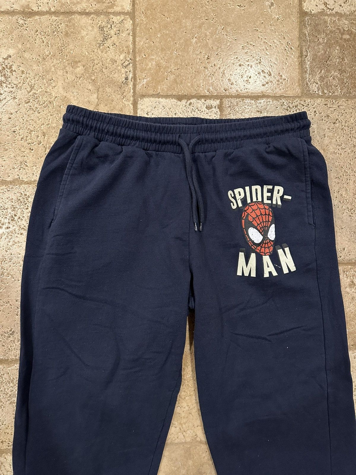 Marvel Comics × Universal Studios × Vintage Vintage Marvel Spiderman Web Navy Sweatpant Joggers Size US 34 / EU 50 - 3 Thumbnail