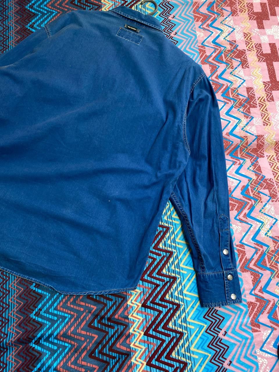 Harley Davidson × Vintage Vintage 90s Harley Davidson Denim Button Up Shirt Size US XL / EU 56 / 4 - 19 Thumbnail