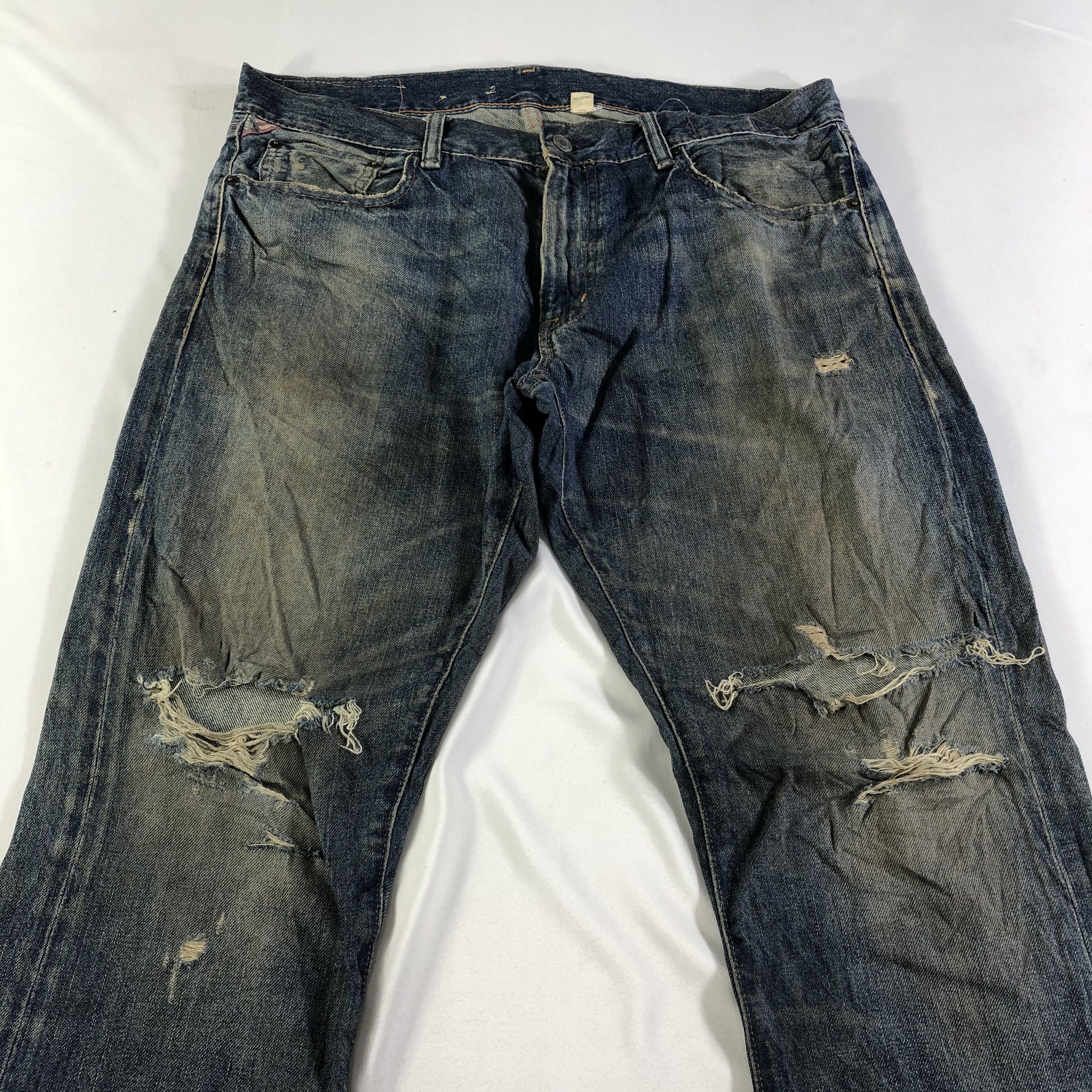 Denim & Supply Ralph Lauren Vintage Denim And Supply Ralph Lauren Selvedge Jeans-JM3709 Size US 37 - 3 Thumbnail
