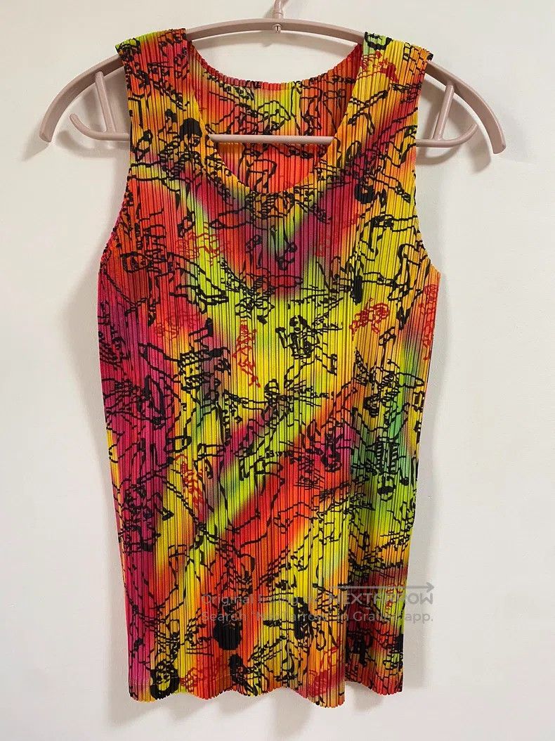 Issey Miyake Issey Miyake Graffiti Vest Size L / US 10 / IT 46 - 1 Thumbnail