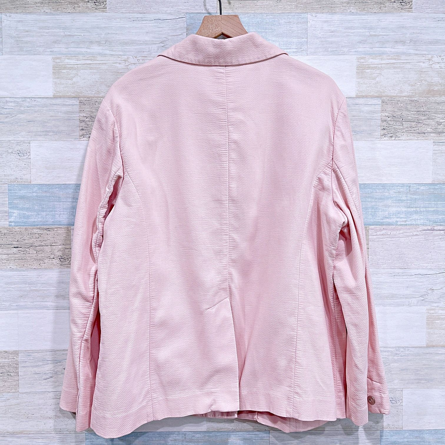 Eileen Fisher Eileen Fisher Unstructured Blazer Pink Womens Plus 1X Size XL / US 12-14 / IT 48-50 - 4 Thumbnail