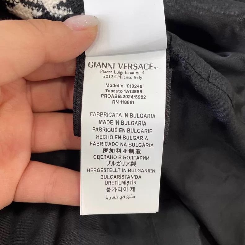 Versace Versace Houndstooth small fragrant jacket Size S / US 4 / IT 40 - 5 Thumbnail
