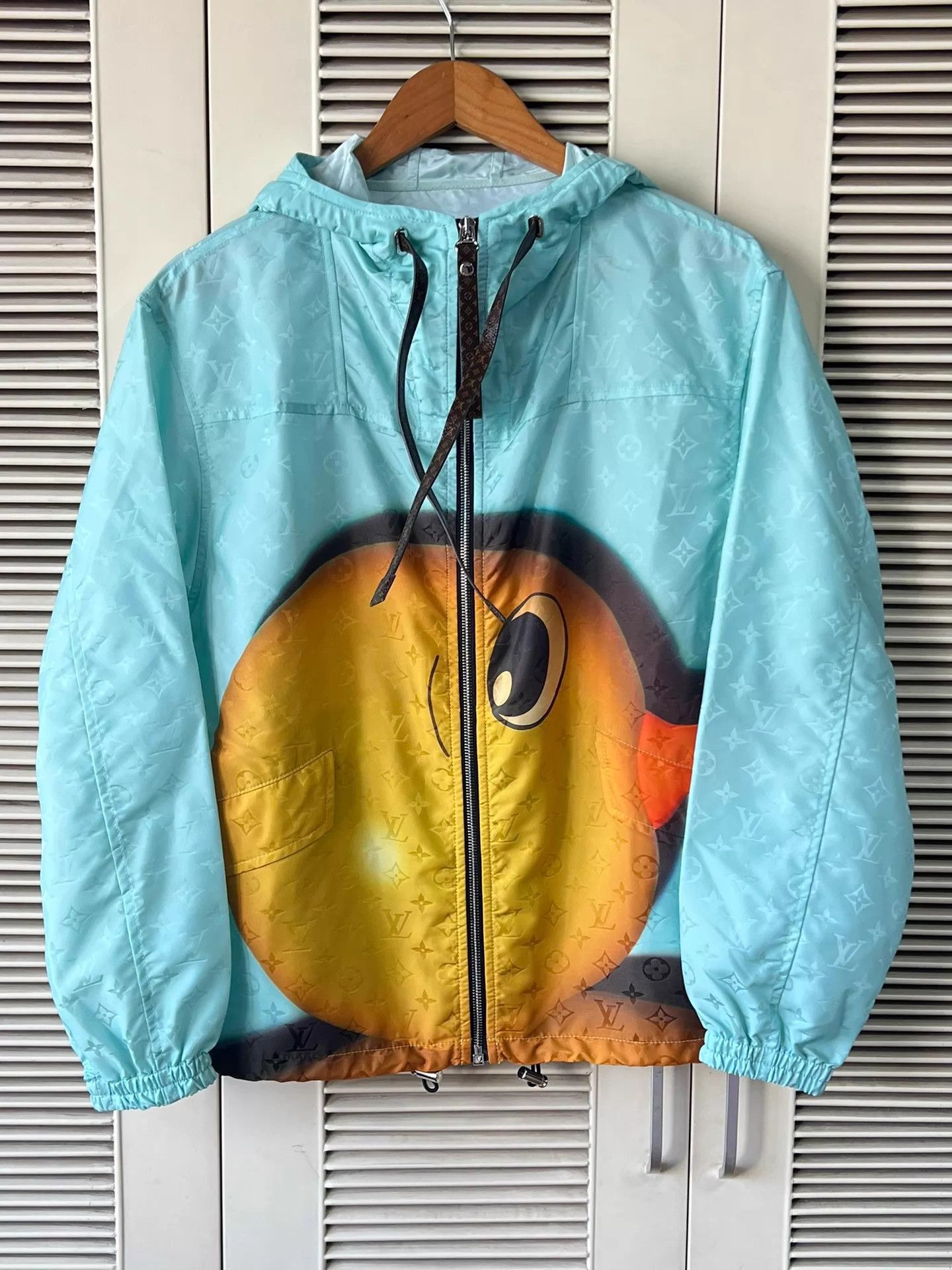 Louis Vuitton LV x B.Duck Hooded Jacket Blue Base LV Print 34 Near New Size XS / US 0-2 / IT 36-38 - 1 Thumbnail