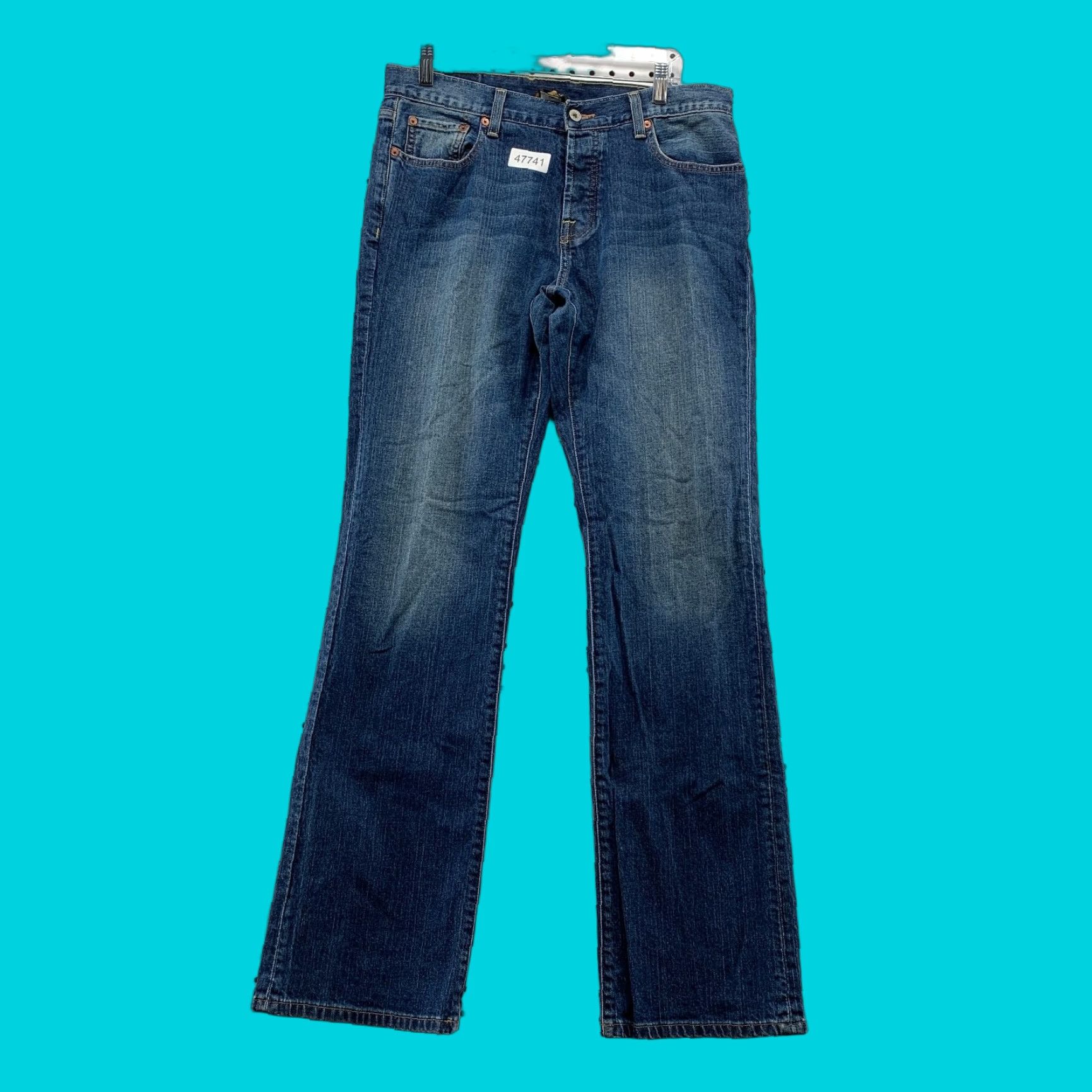 Lucky Brand VINTAGE Lucky Brand Denim Jeans Mens 34 Blue Miners Slim Fit Gene Montesano Jeans Mens 34 Blue Slim Bootcut Size US 34 / EU 50 - 1 Thumbnail