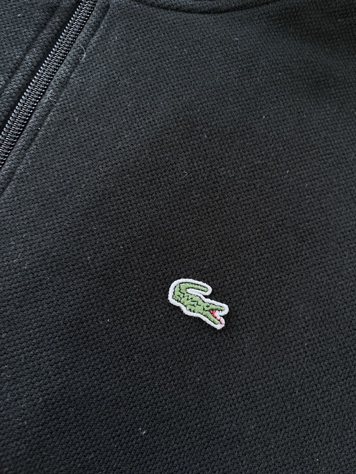 Lacoste Vintage Lacoste Black Zip Sweatshirt Avantgarde Minimalistic Size US XL / EU 56 / 4 - 8 Thumbnail