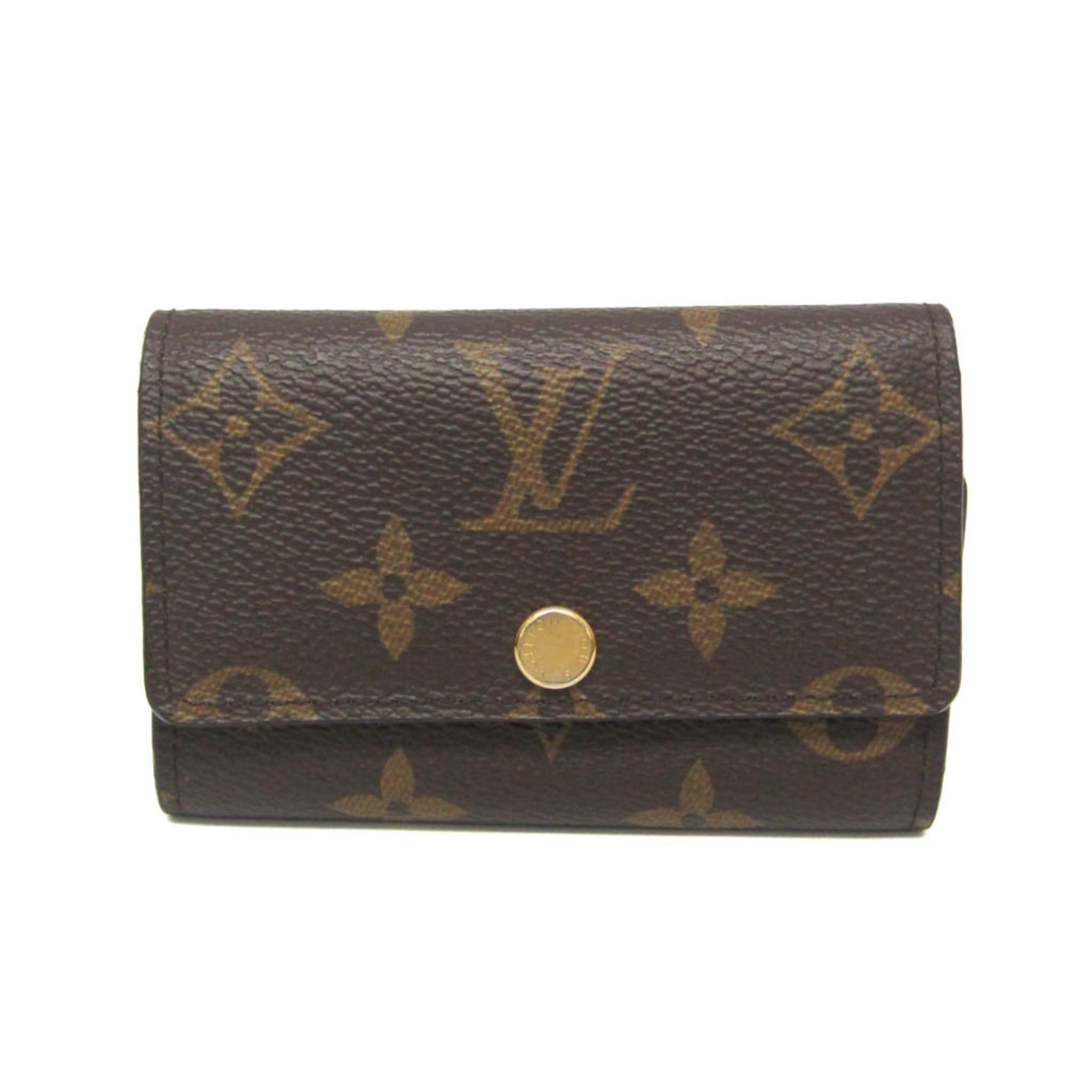 Louis Vuitton Monogram Key Holder 6 M62630 MenWomen Monogram Key Case Brown