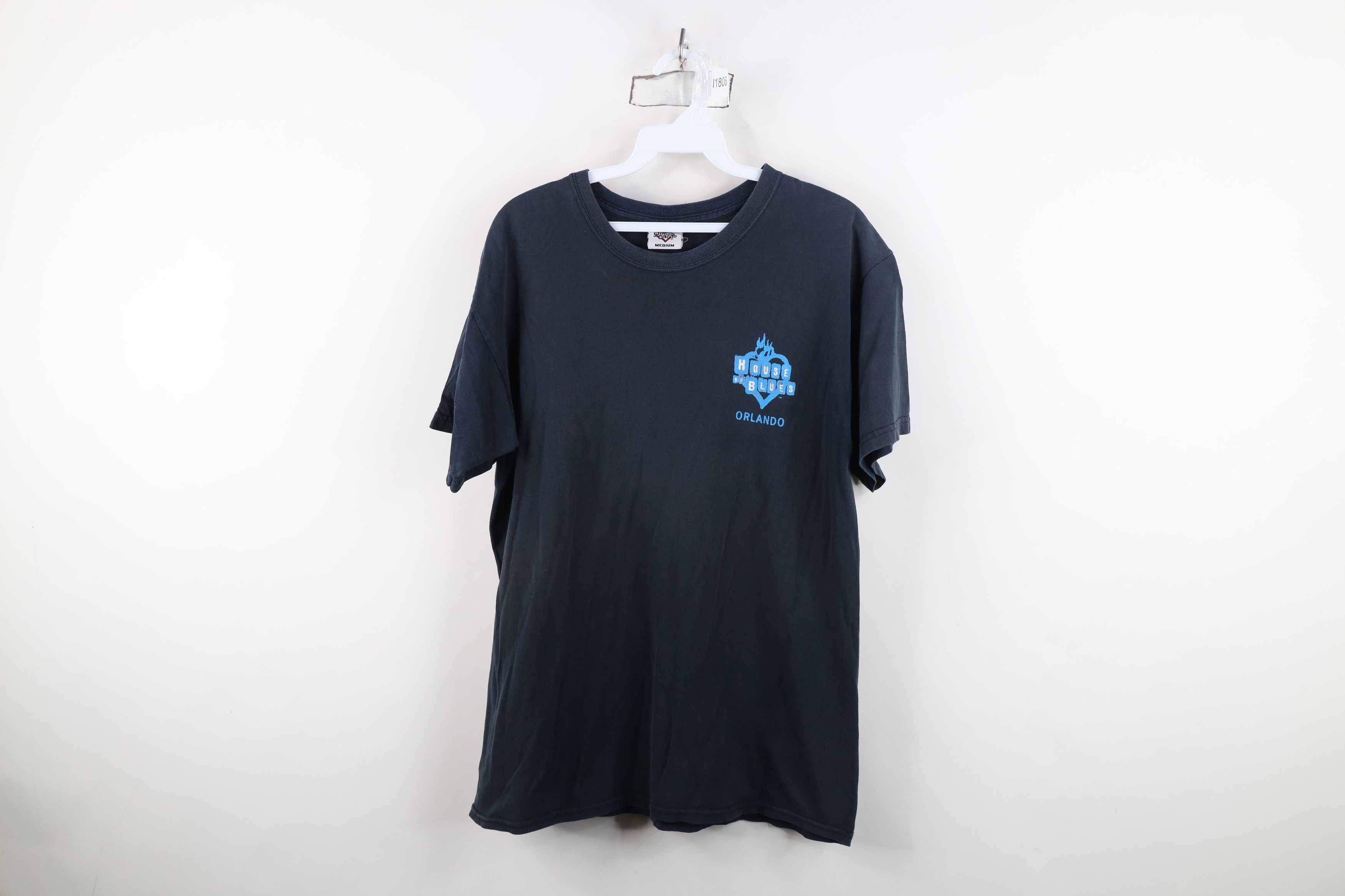 Vintage Vtg Y2K House of Blues Orlando Guitar Fire Heart T-Shirt Size US M / EU 48-50 / 2 - 1 Thumbnail