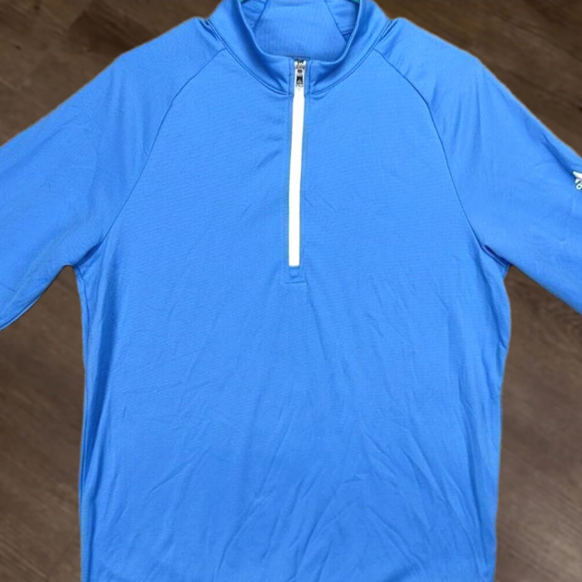 Adidas Adidas Pullover Shirt Mens Small Blue 3-Stripes Quarter Zip Golf Activewear NEW Size US S / EU 44-46 / 1 - 1 Thumbnail
