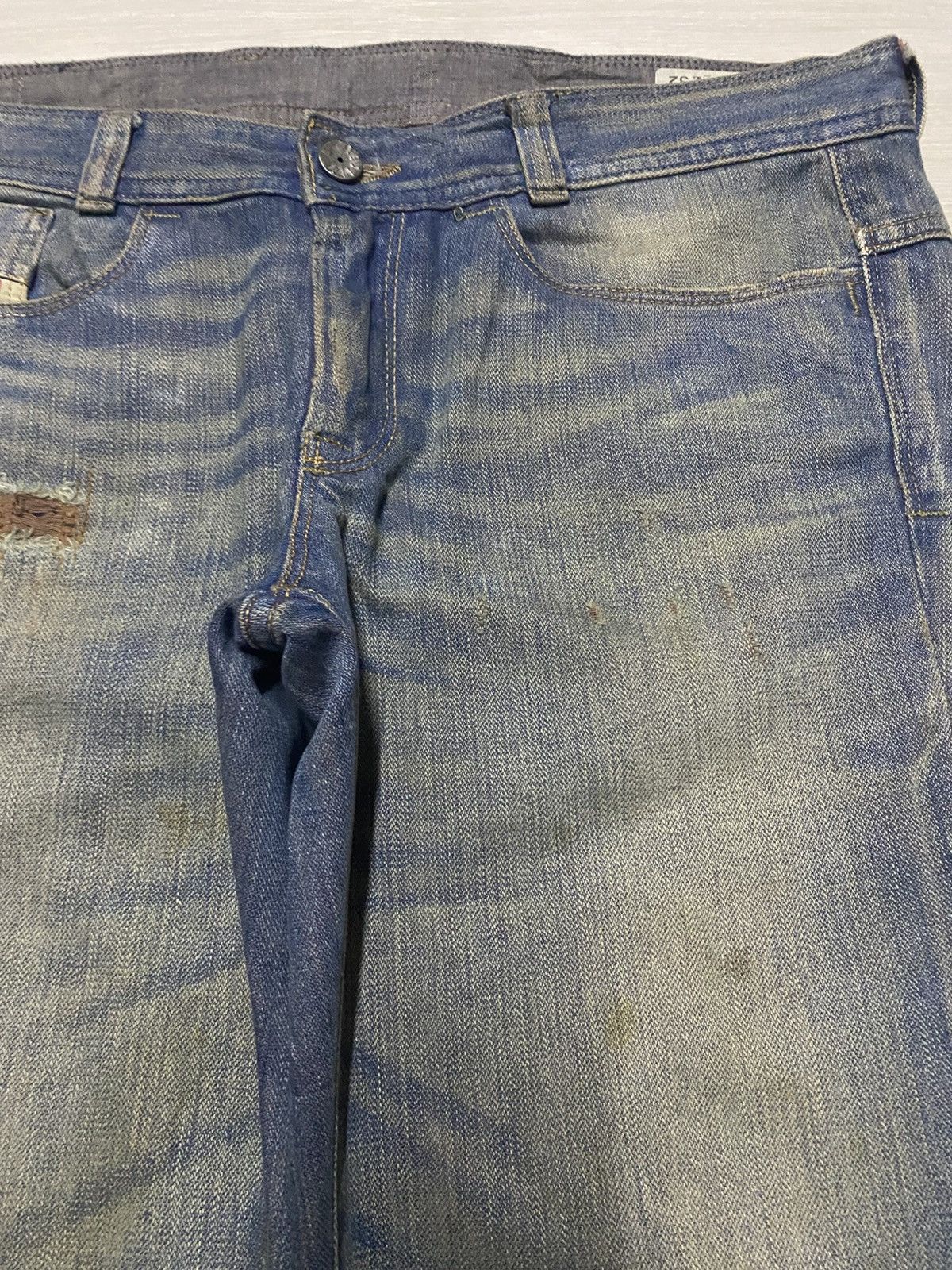 Diesel Vintage Diesel Snoozy Mud wash Distressed Loose Jeans Size US 34 / EU 50 - 6 Thumbnail