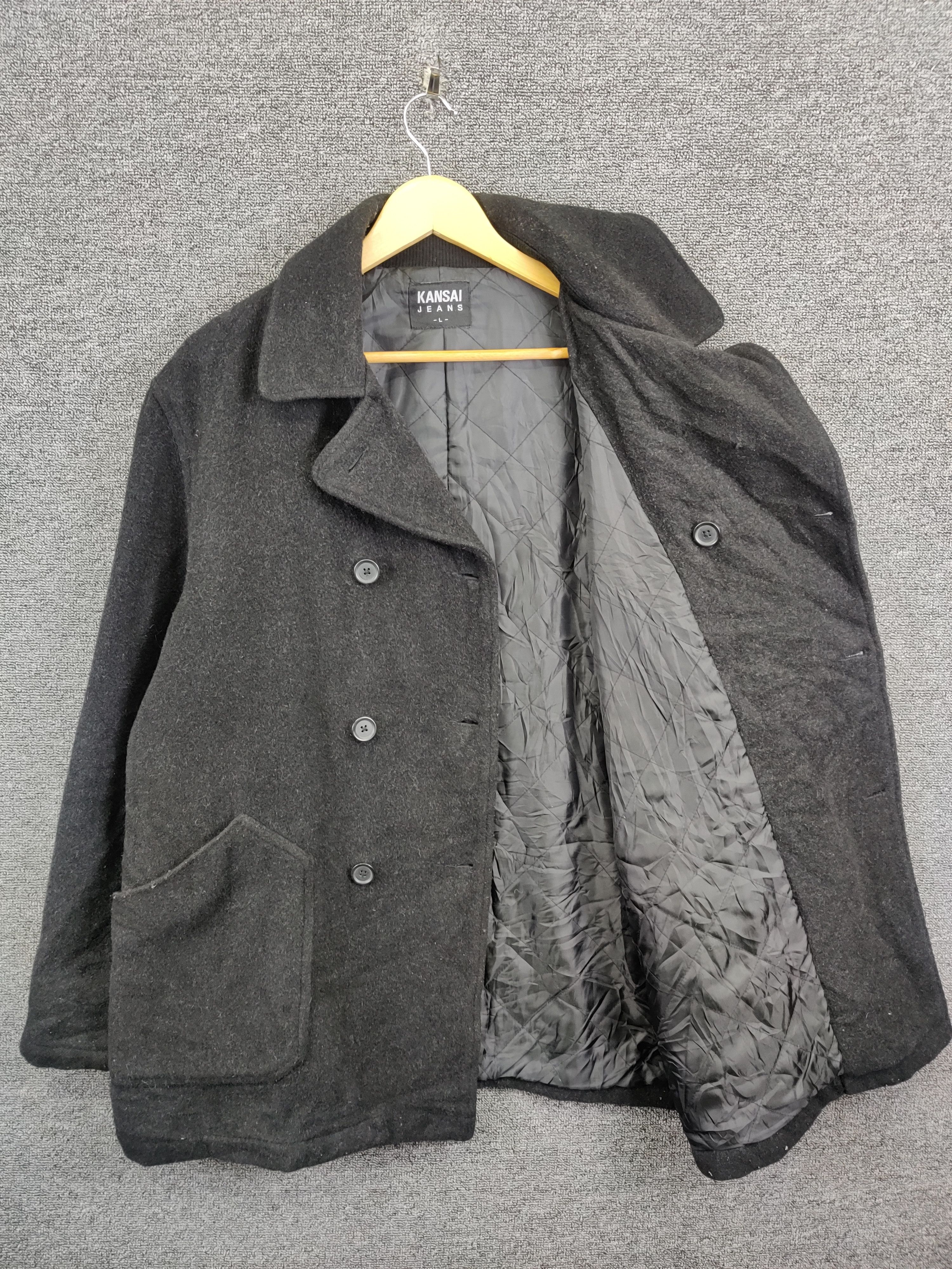 Kansai Yamamoto Kansai Jeans Kansai Yamamoto Wool Double Breasted Coat Size US L / EU 52-54 / 3 - 6 Thumbnail