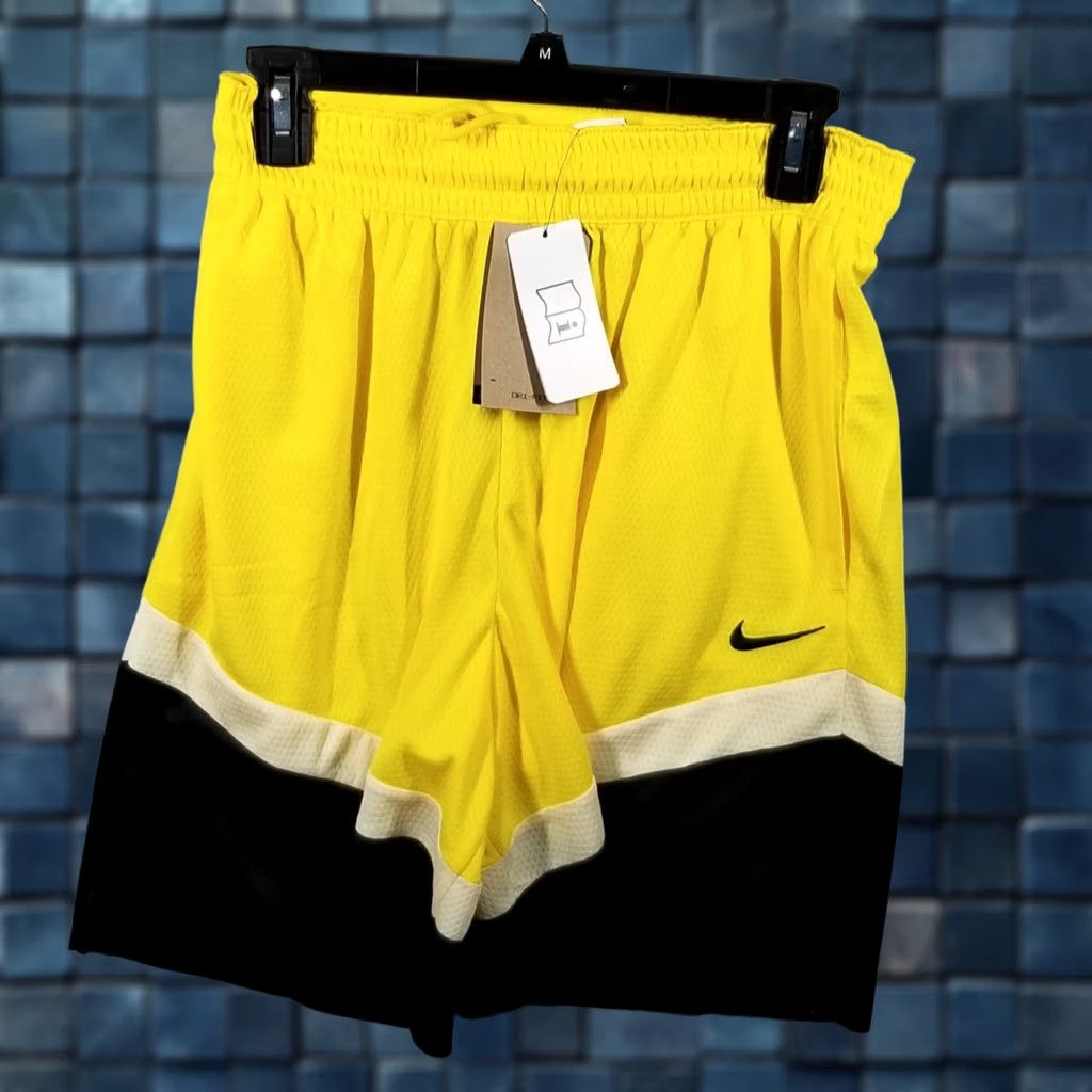 Nike Nike Dri-Fit Icon Shorts Basketball Adult S Black Gold DV9524-718 Loose Fit 8" Size US 29 - 1 Thumbnail