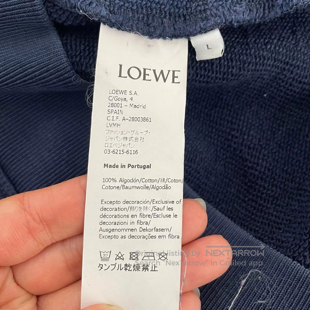 Loewe Loewe Logo Print Sweatshirt L. Size US L / EU 52-54 / 3 - 4 Thumbnail