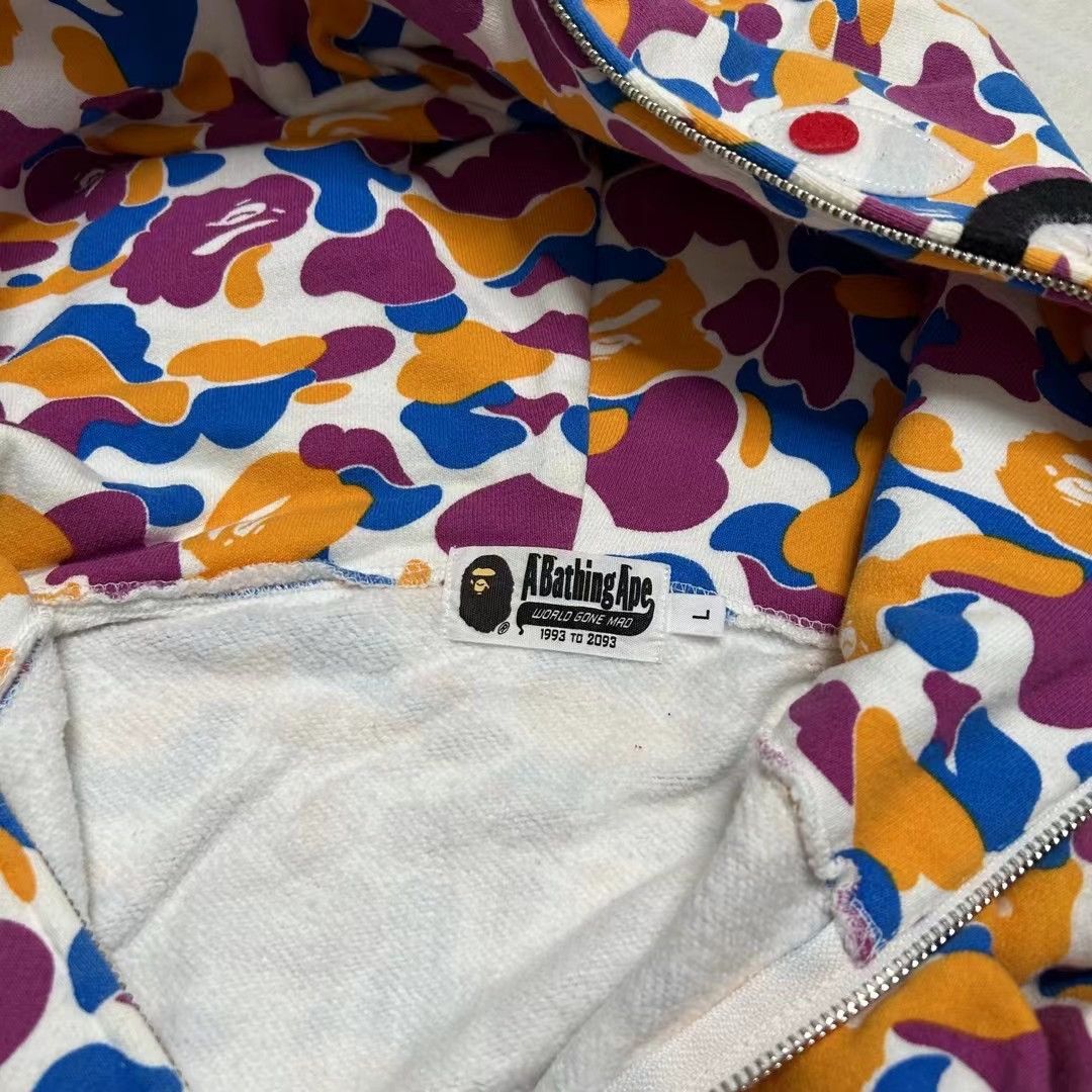Bape LIMITED CAMO SHARK FULL ZIP HOODIE Size US L / EU 52-54 / 3 - 8 Thumbnail